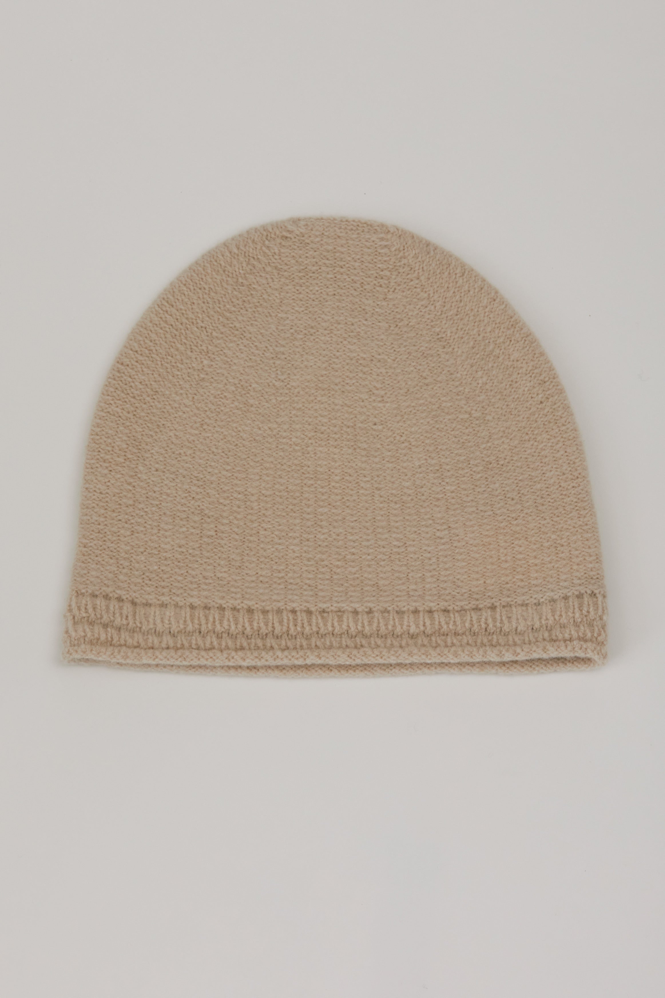 knit beanie wool cashmere natural