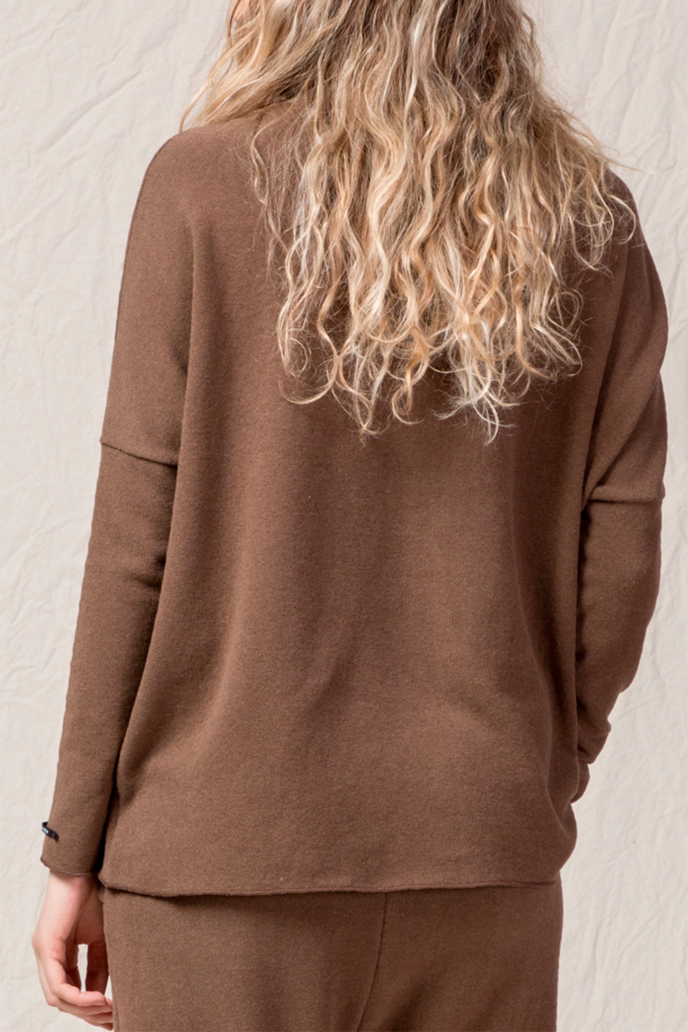 cardigan polo aperta jp chestnut