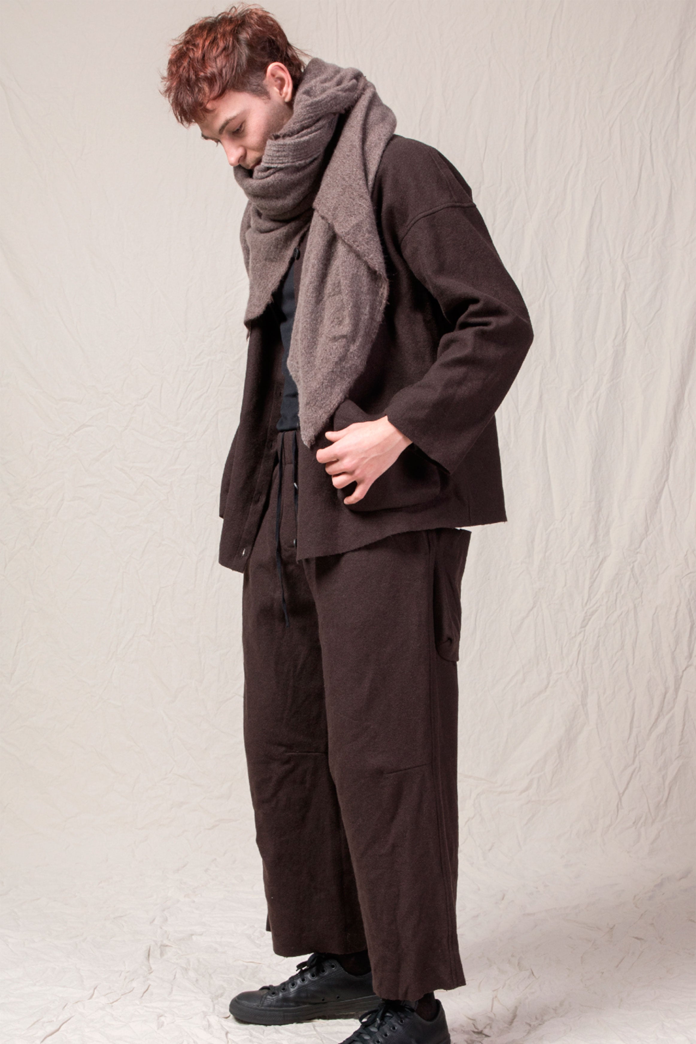 cashmere foulard ws marron glace