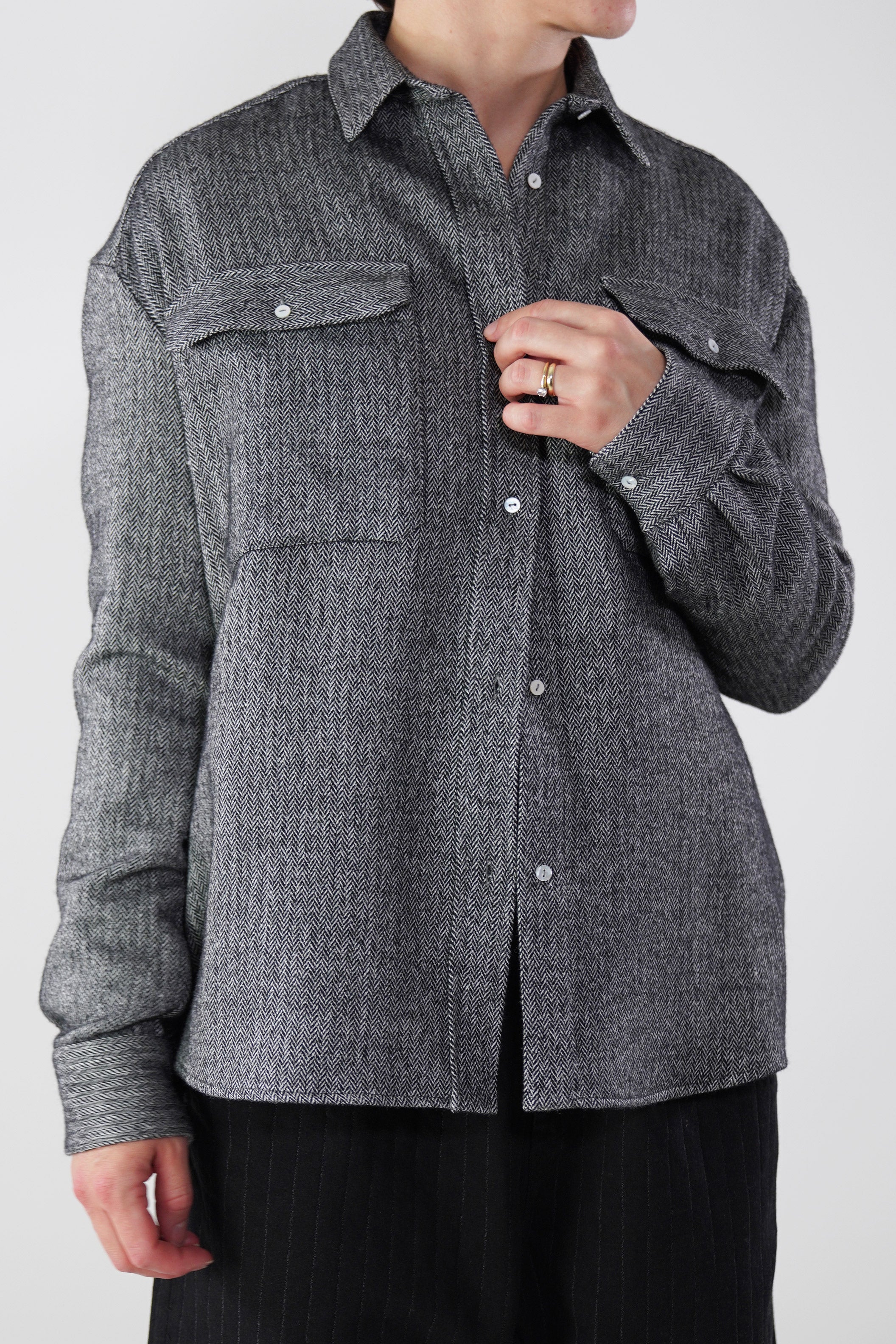 shirt agnes herringbone