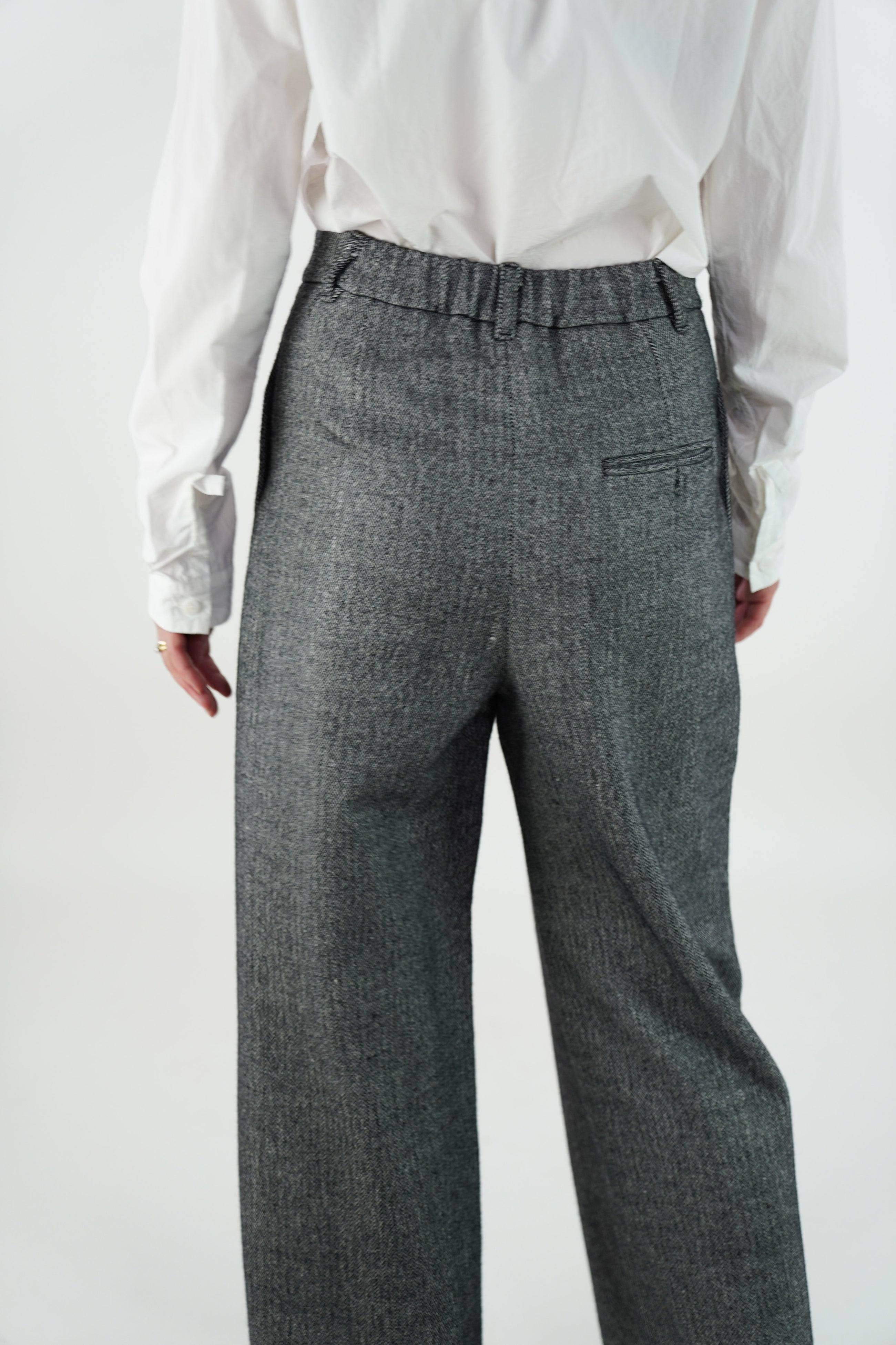 pants seline herringbone