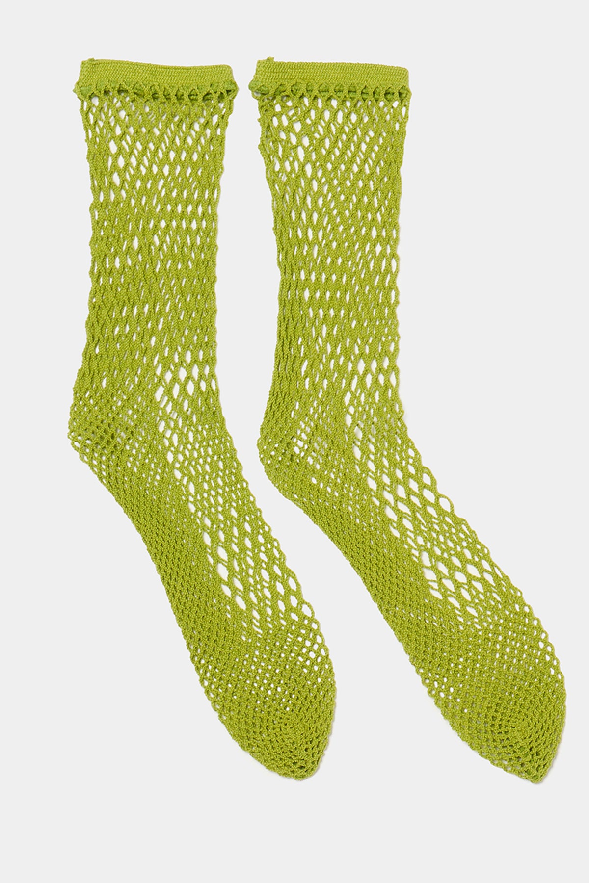 fishnet socks matcha