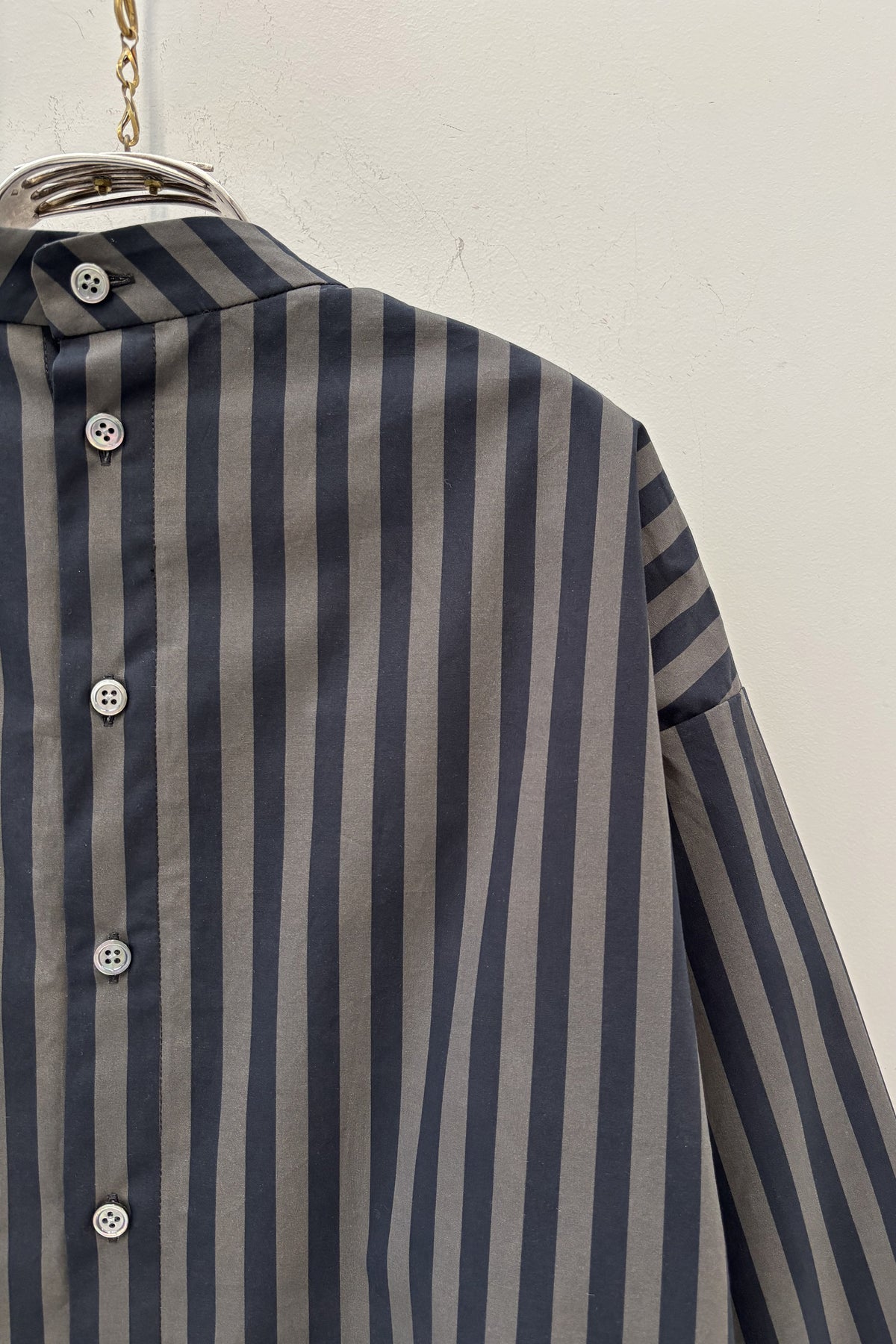 shirt sylvain grey x black stripe
