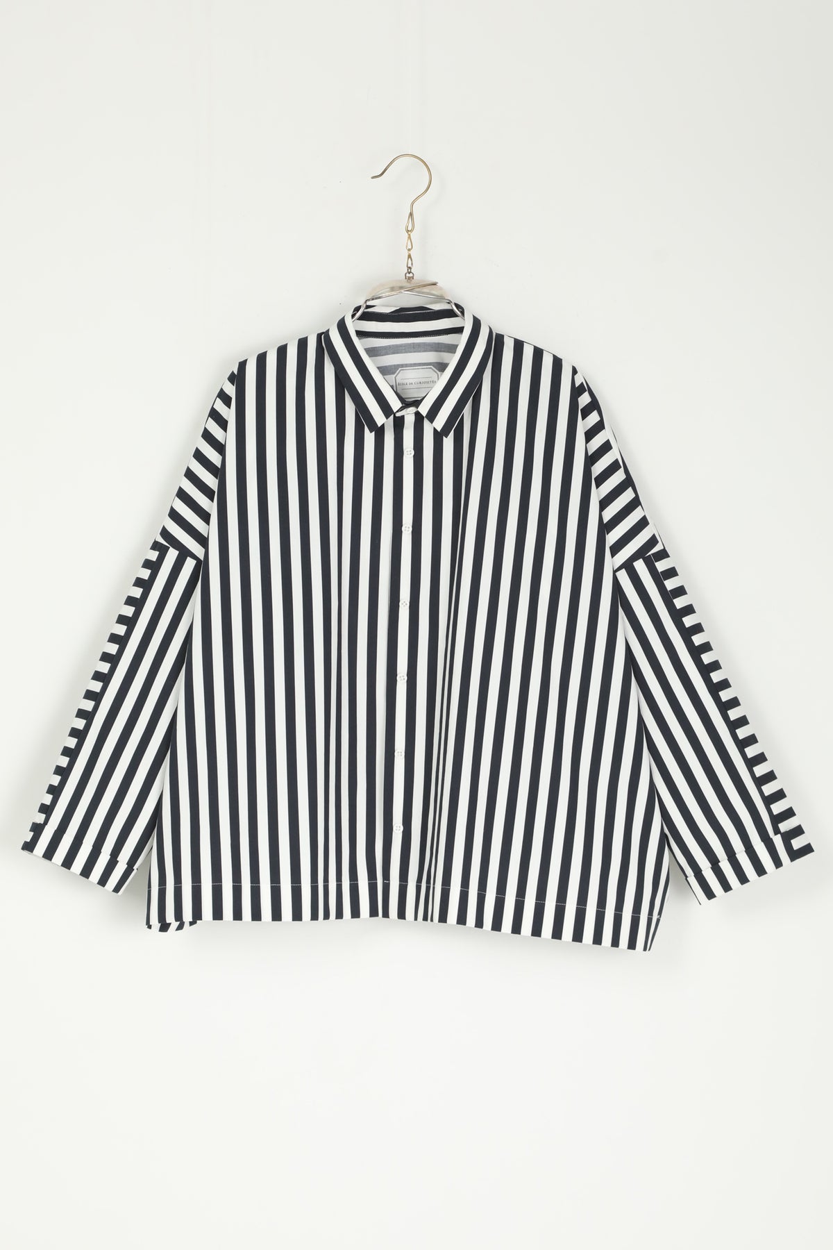 shirt brigitte white x navy stripe