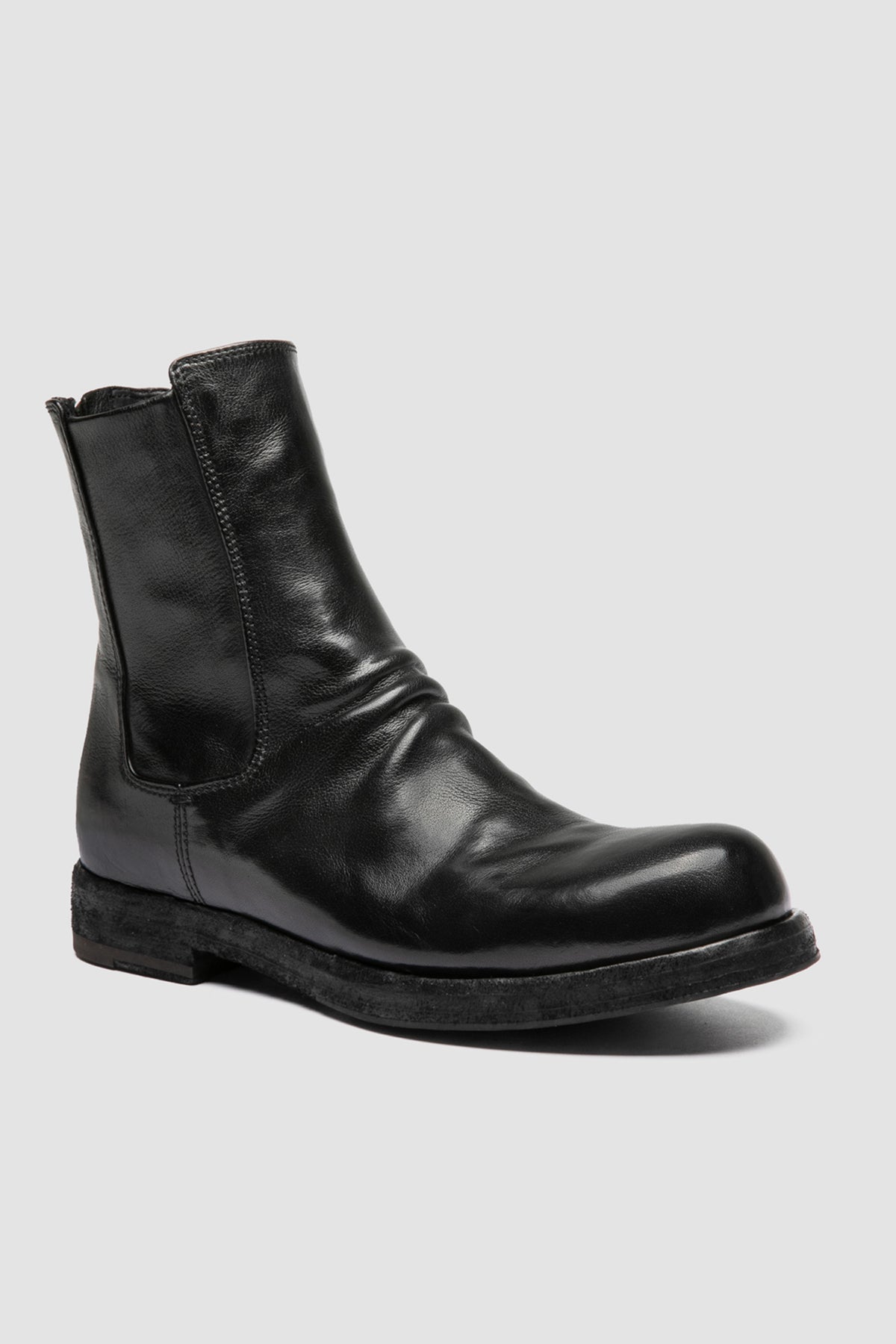 bulla dd 304 leather zip boots black