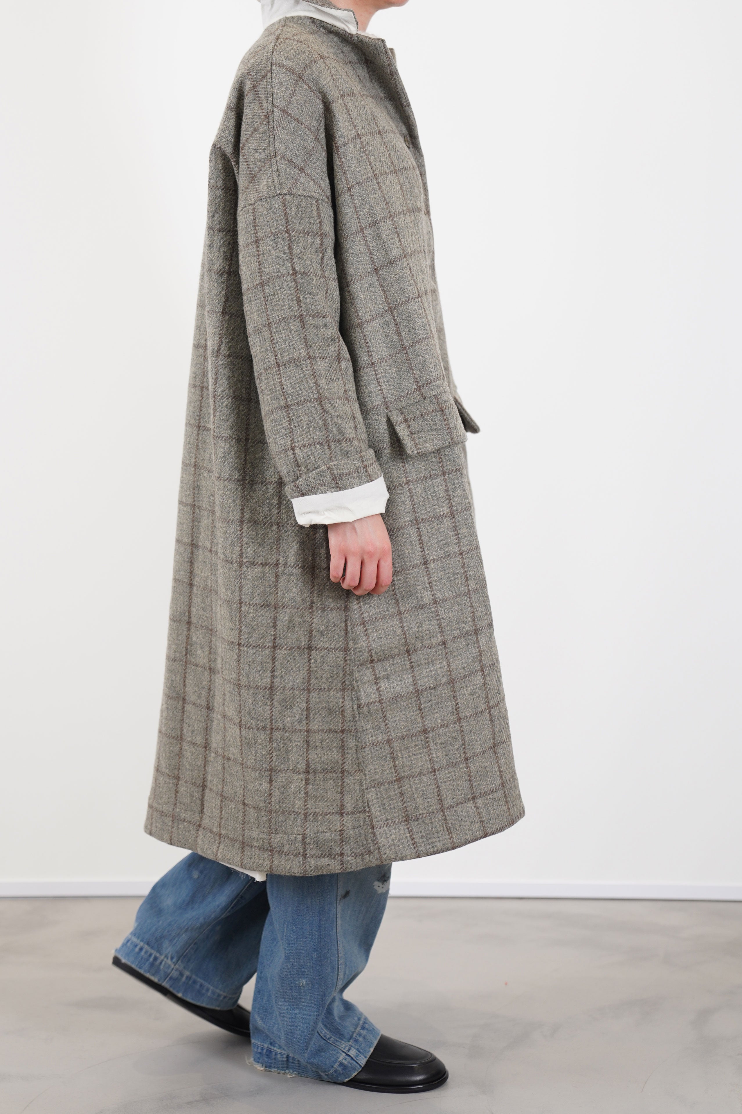 alpago coat wool stone