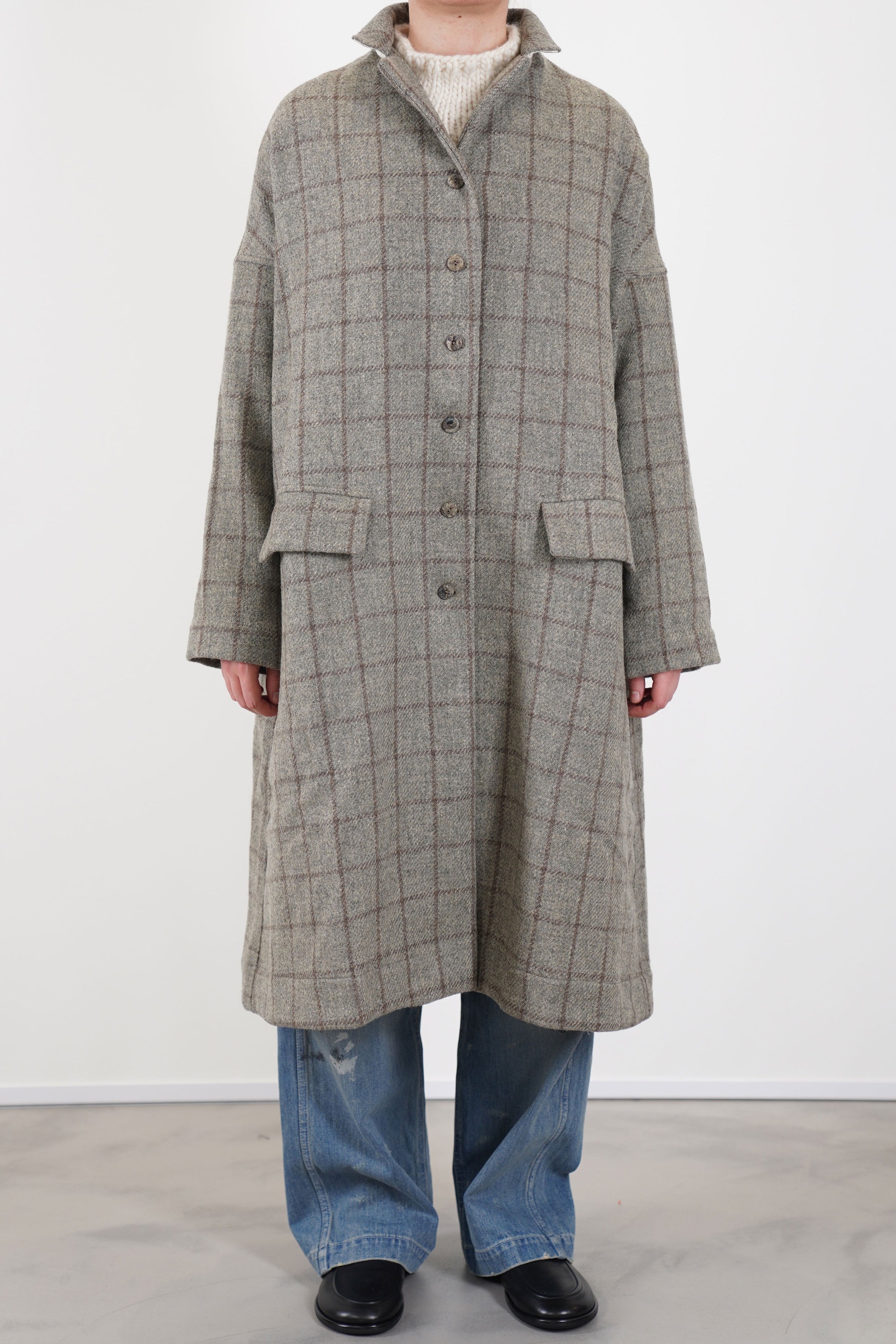 alpago coat wool stone