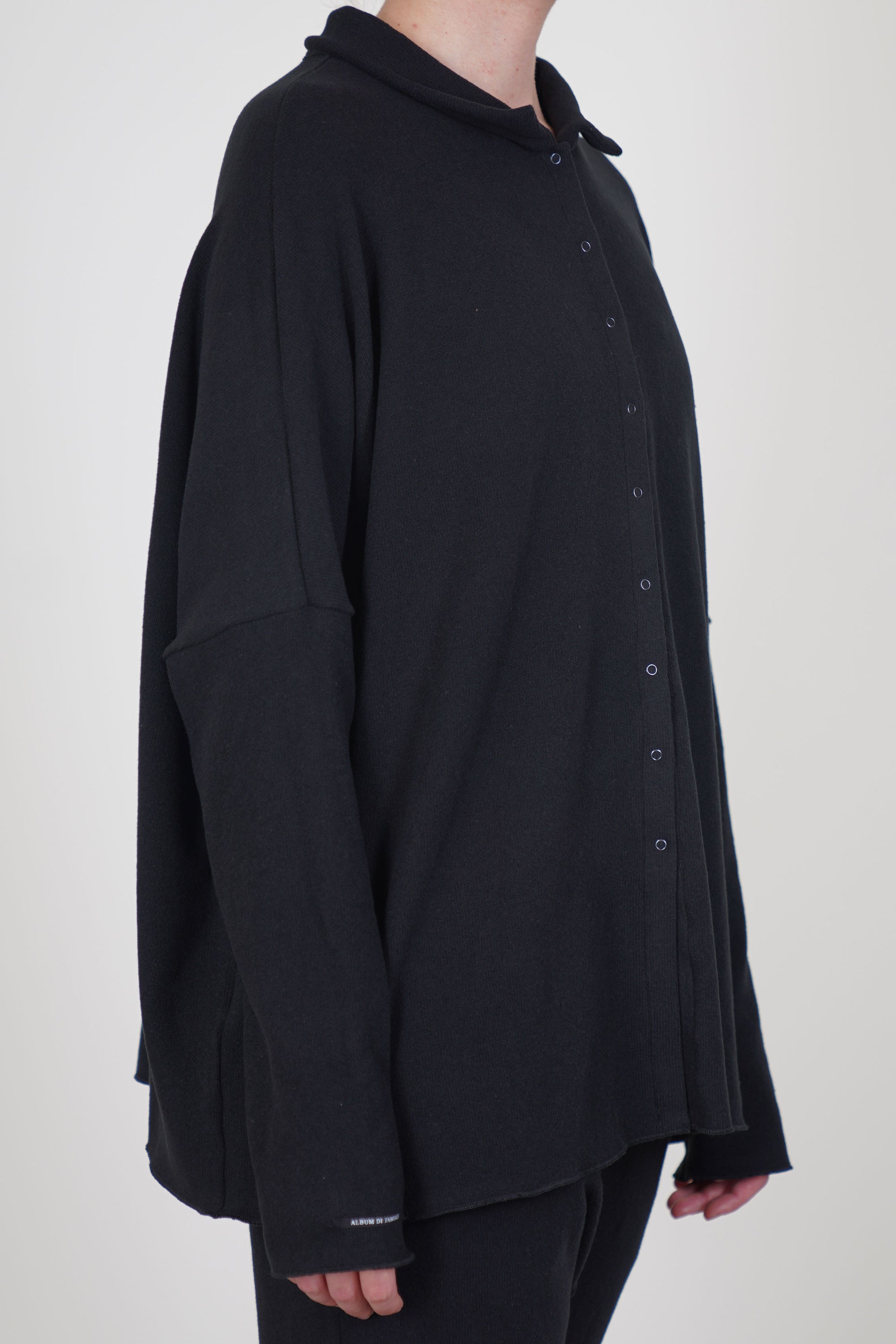 cardigan polo aperta jp black