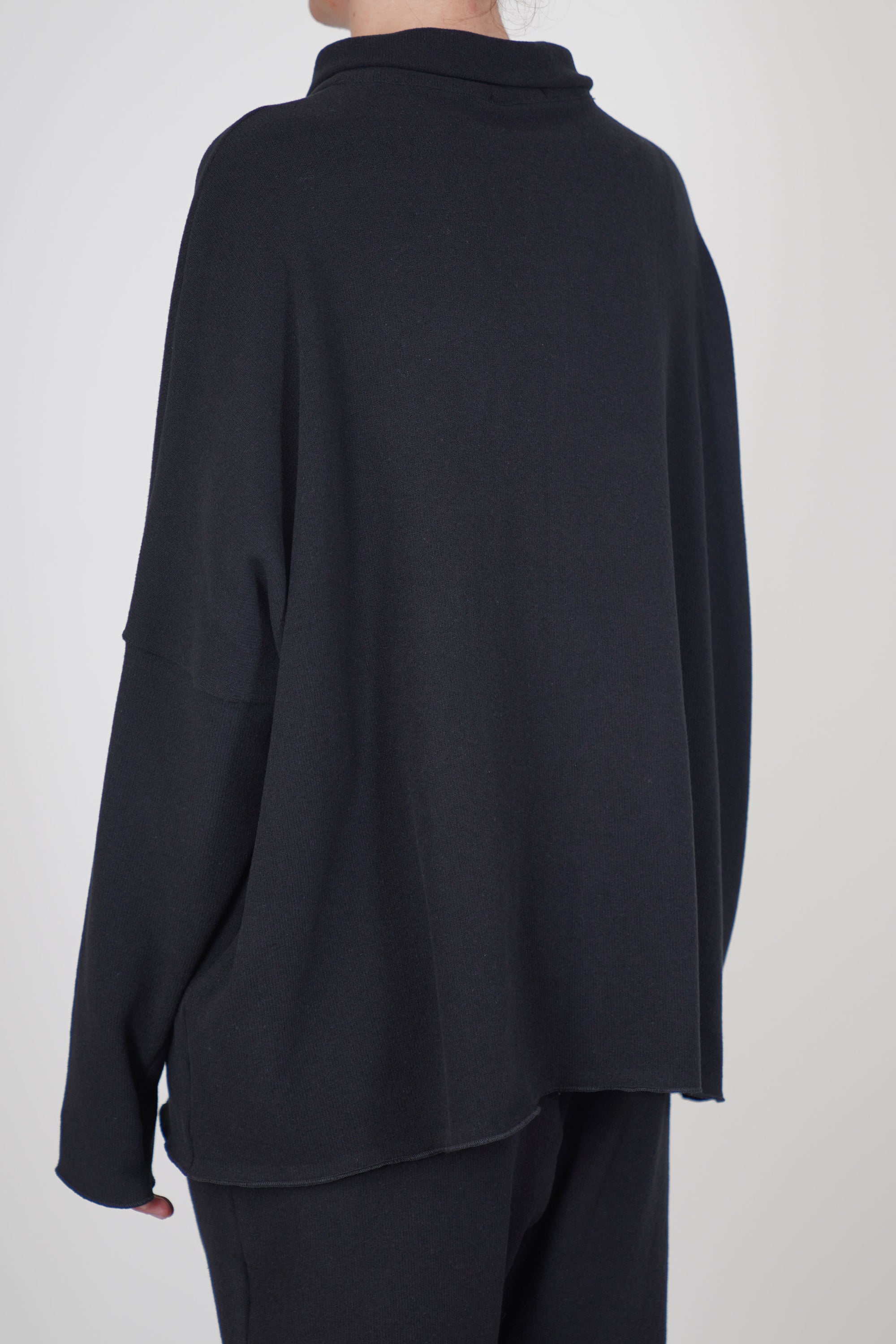 cardigan polo aperta jp black