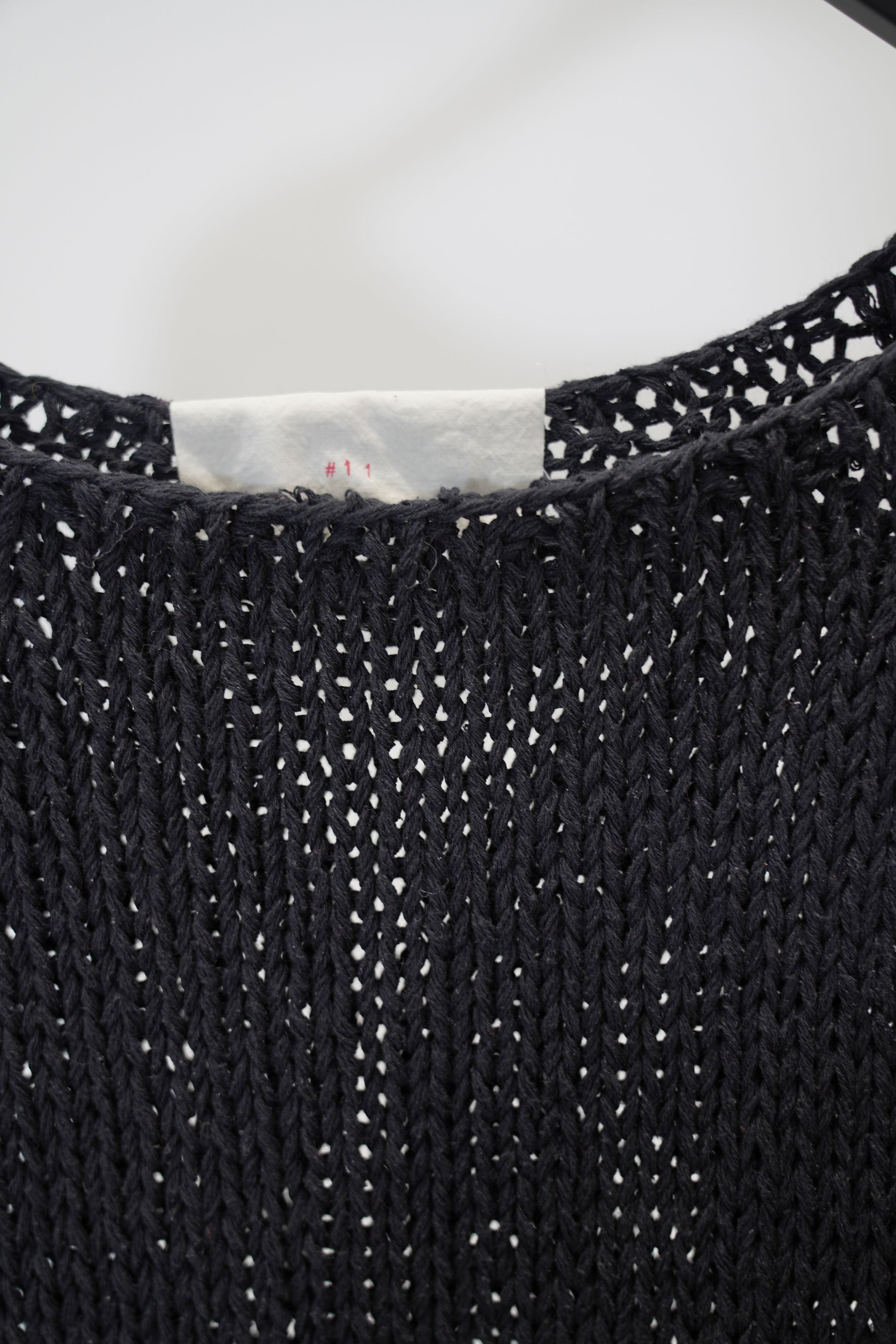 hand knitted raglan sweater silk black