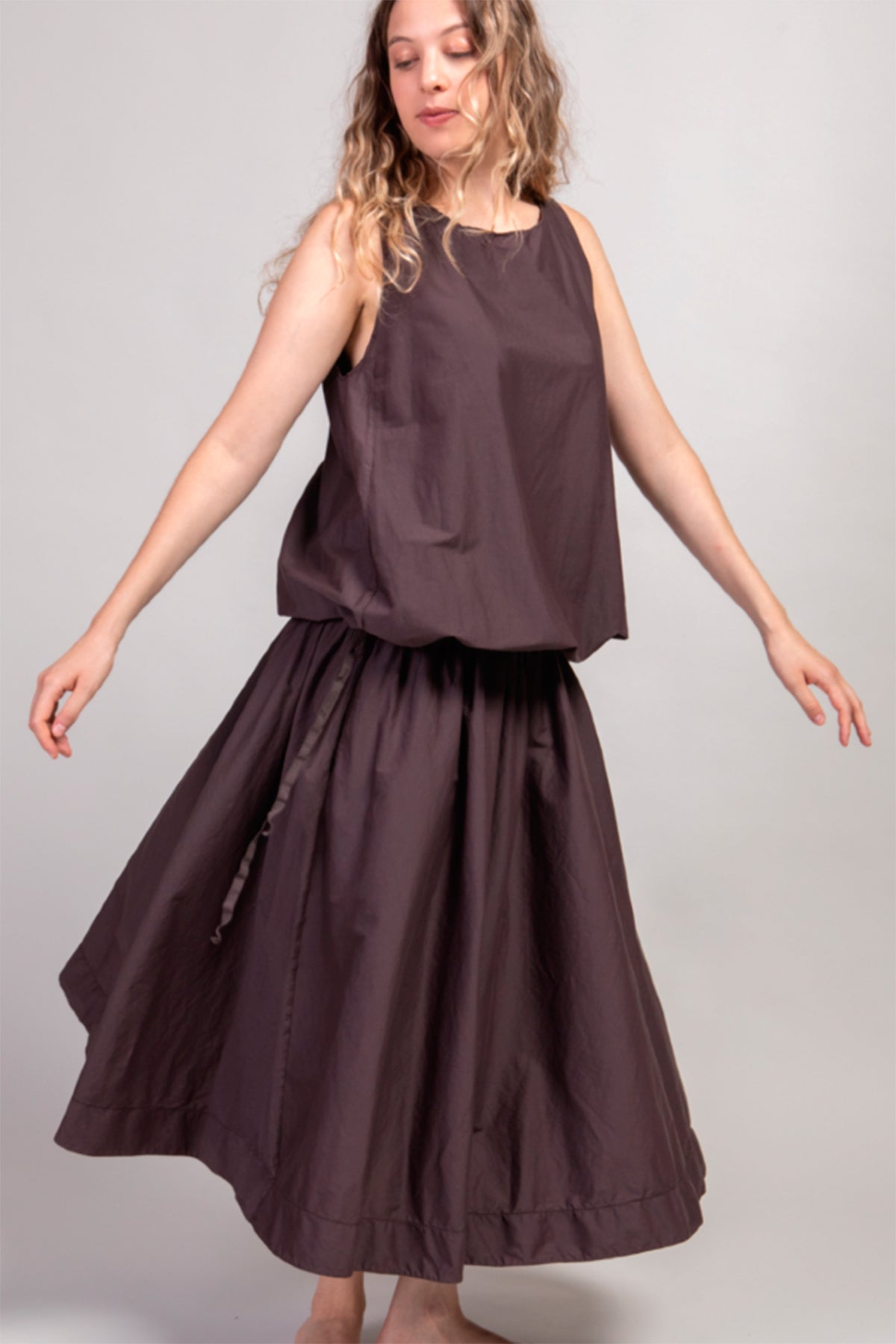 sleeveless dress tsl grape
