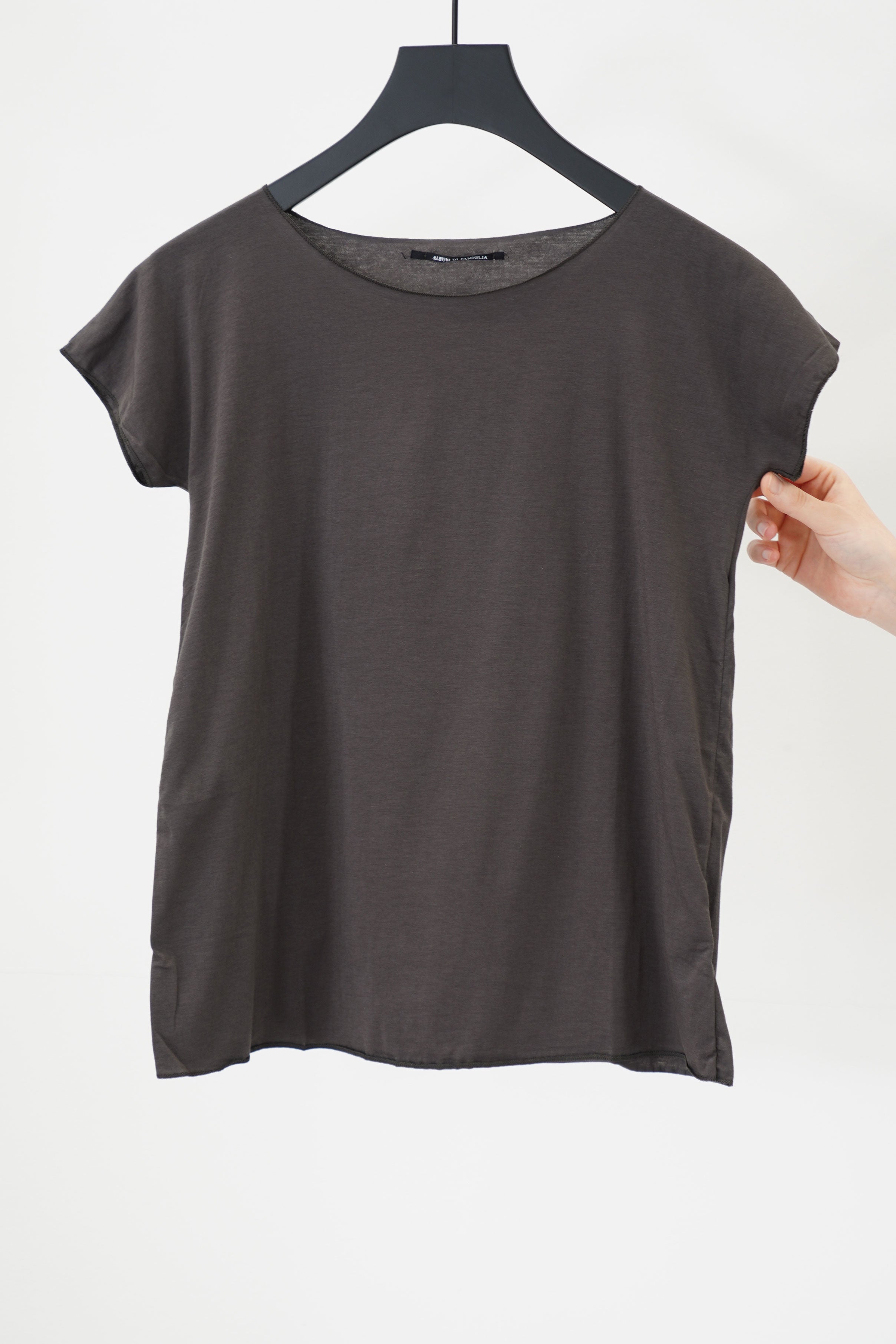 sleeveless t-shirt ljs brown