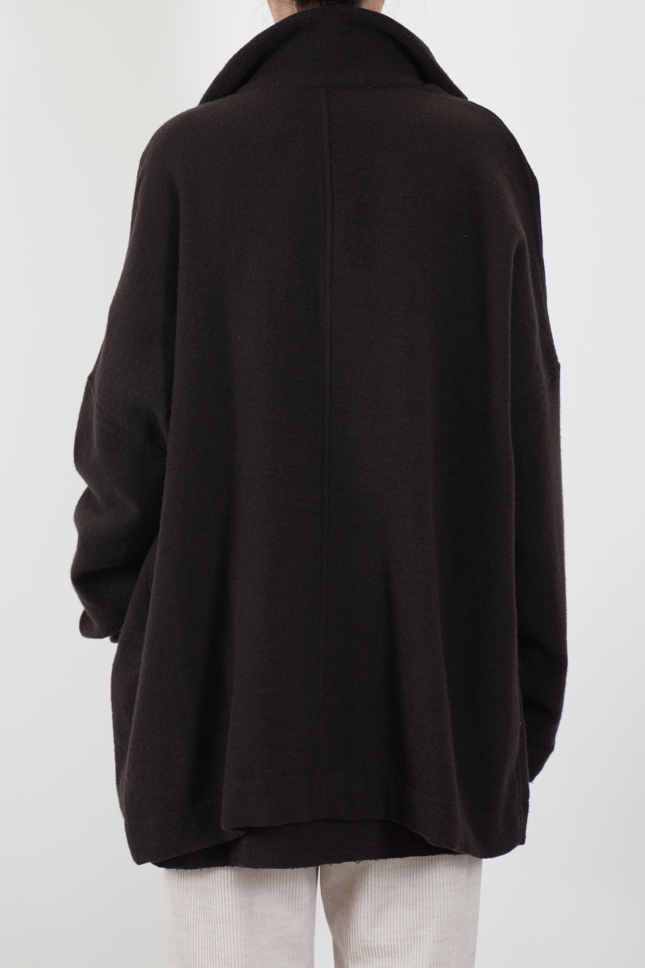 soft woolen blazer chocolate