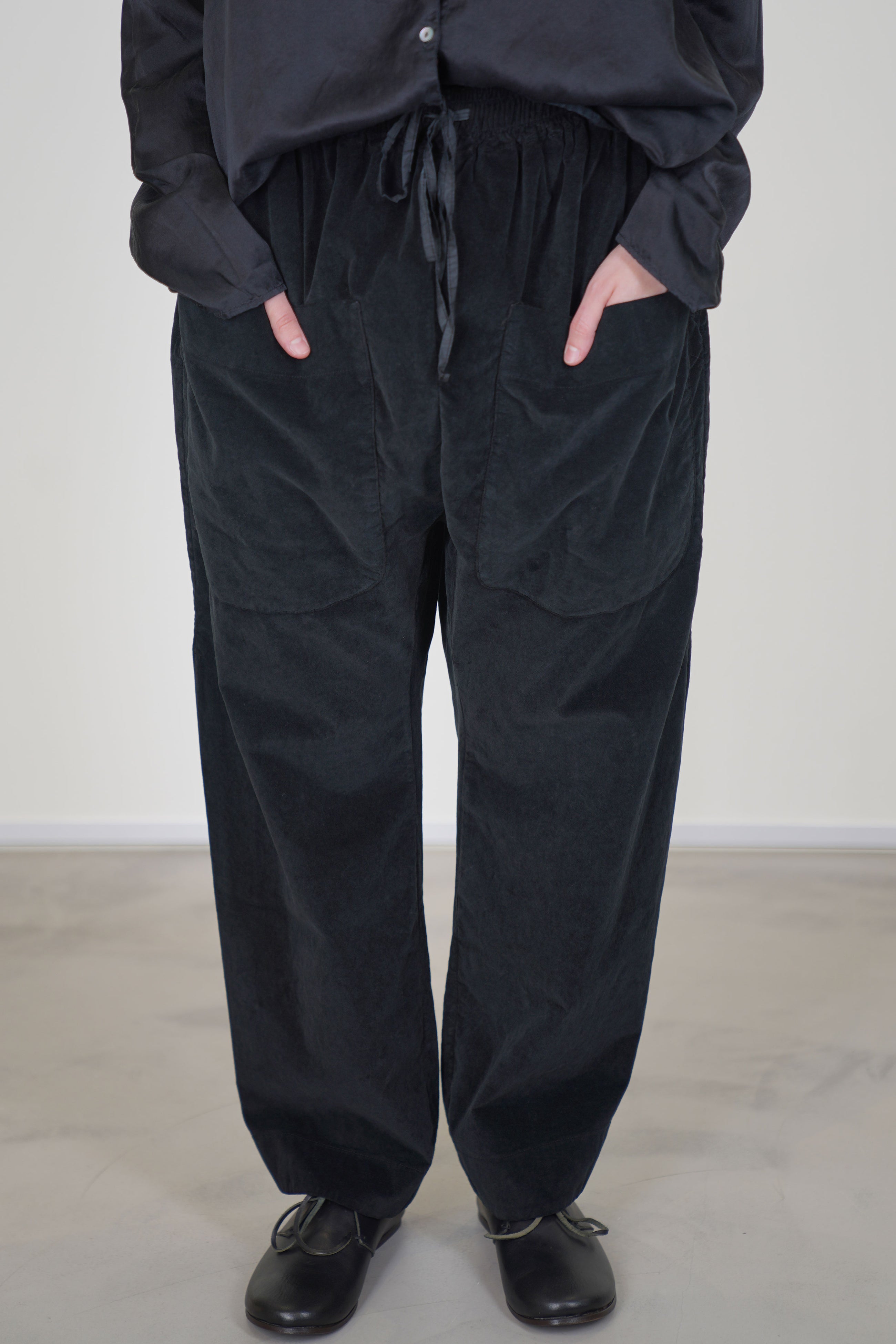 trousers braghe velvet black