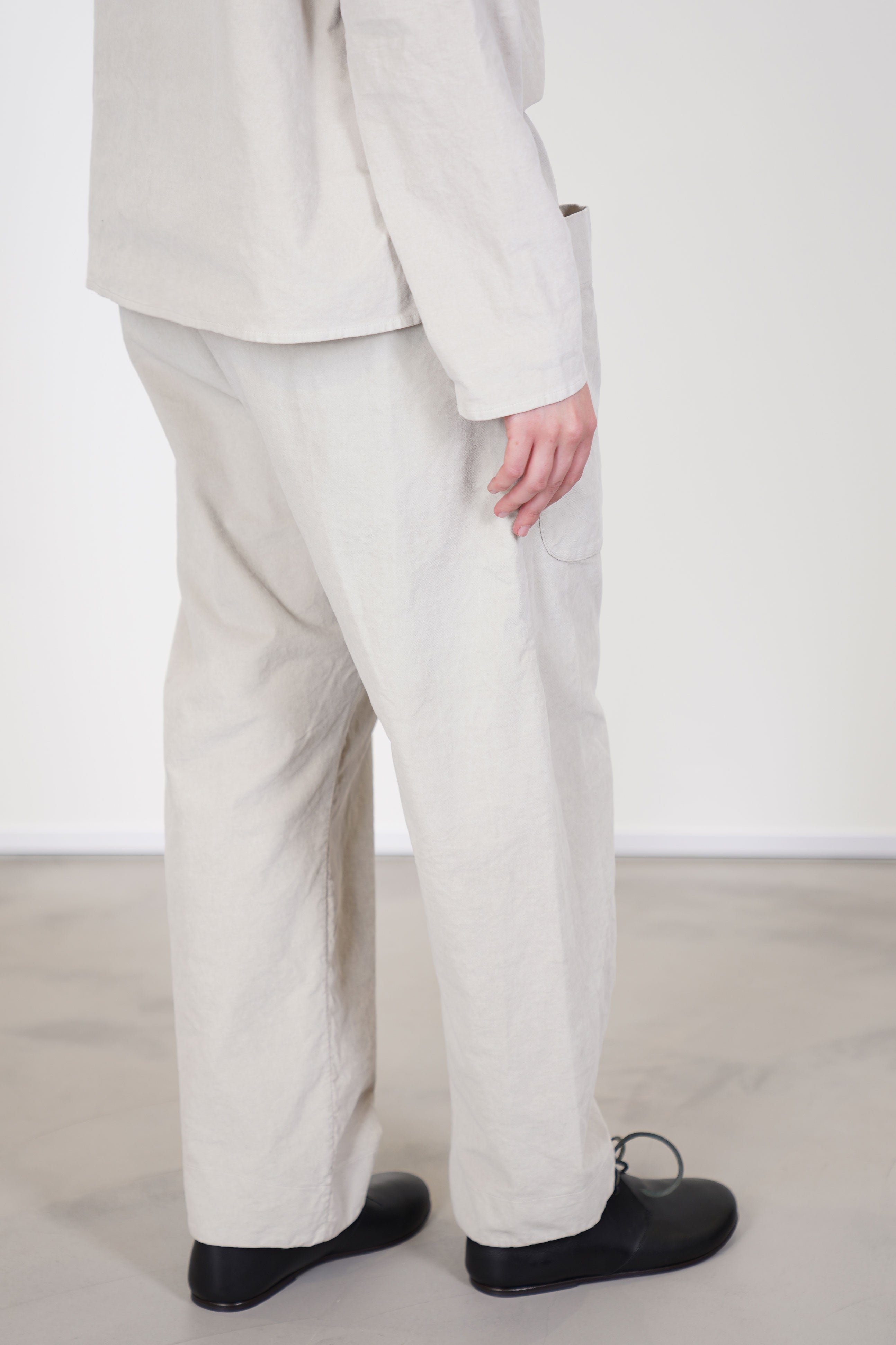 trousers braghe velvet oatmeal