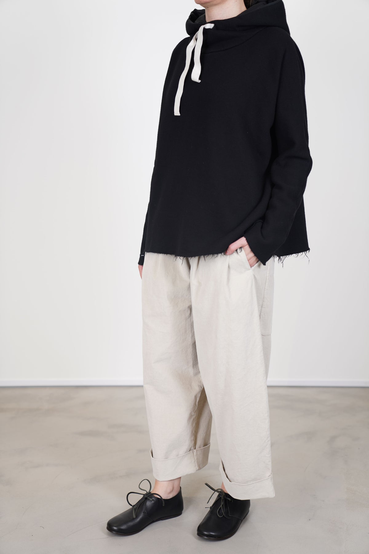 soft hoodie f black