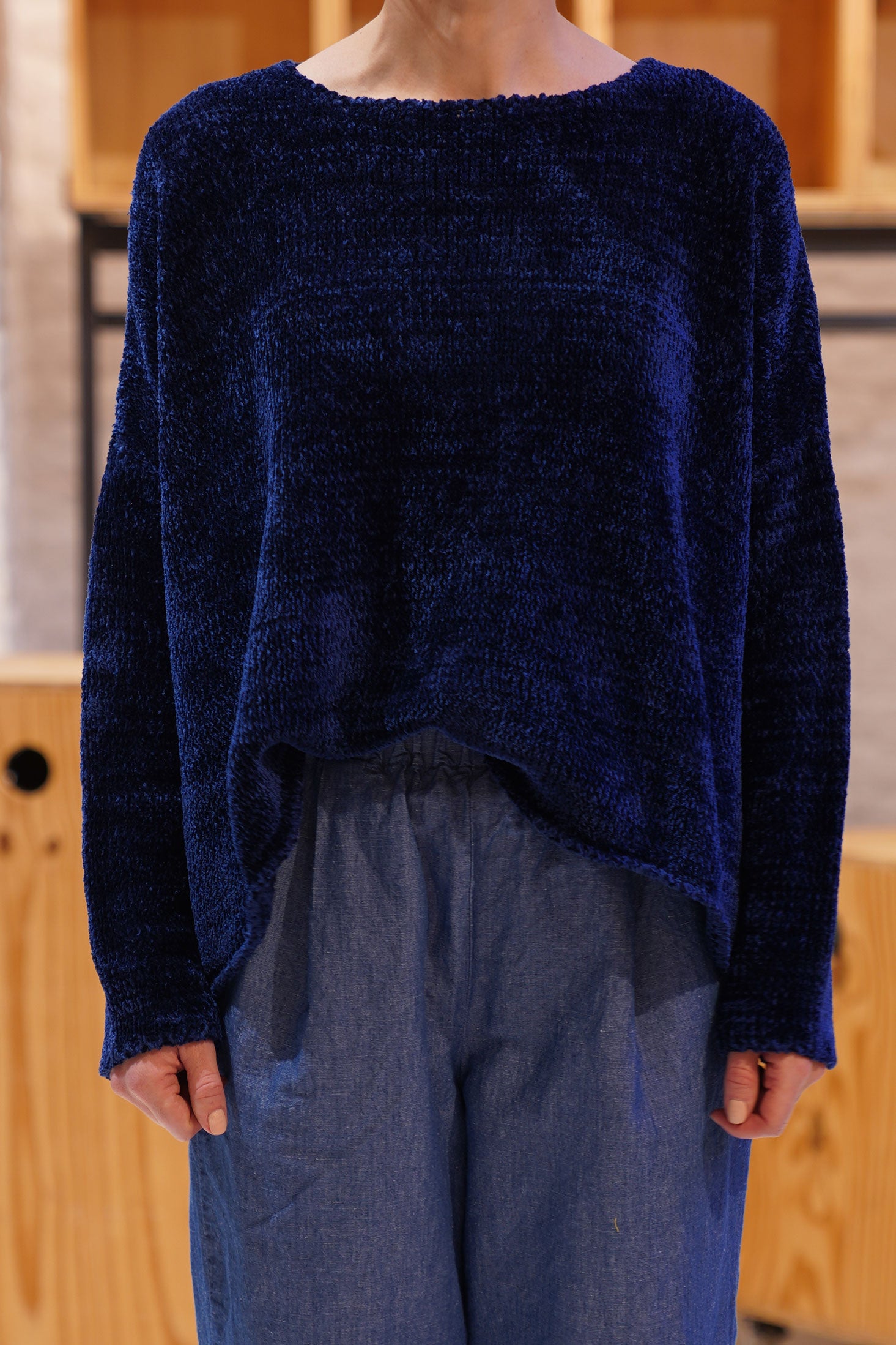 silk knitwear denim p1828/ts774