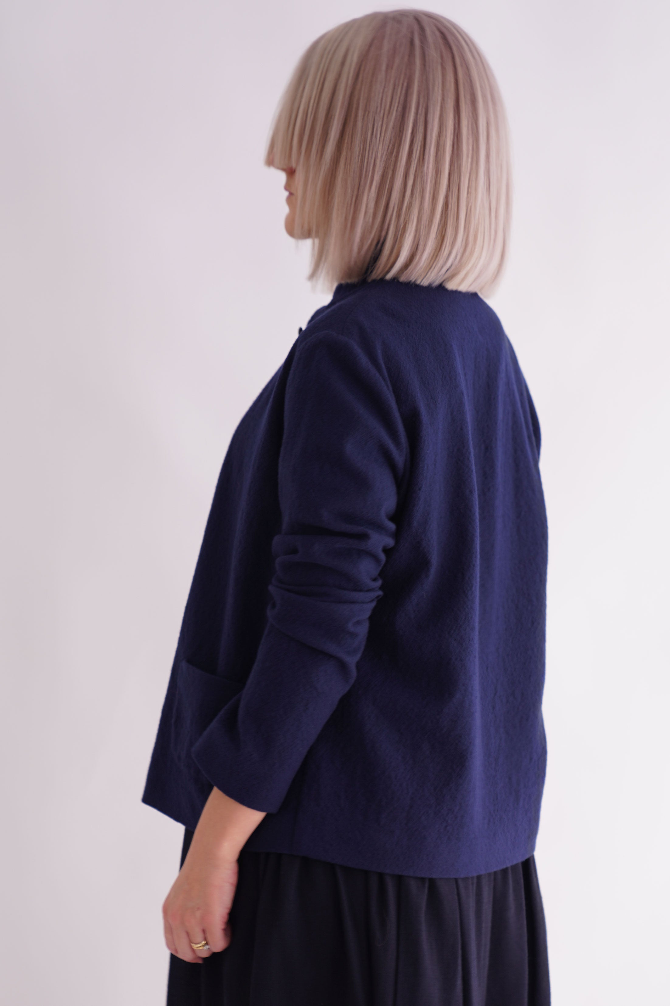 virgin wool jacket blue p1878/ts818