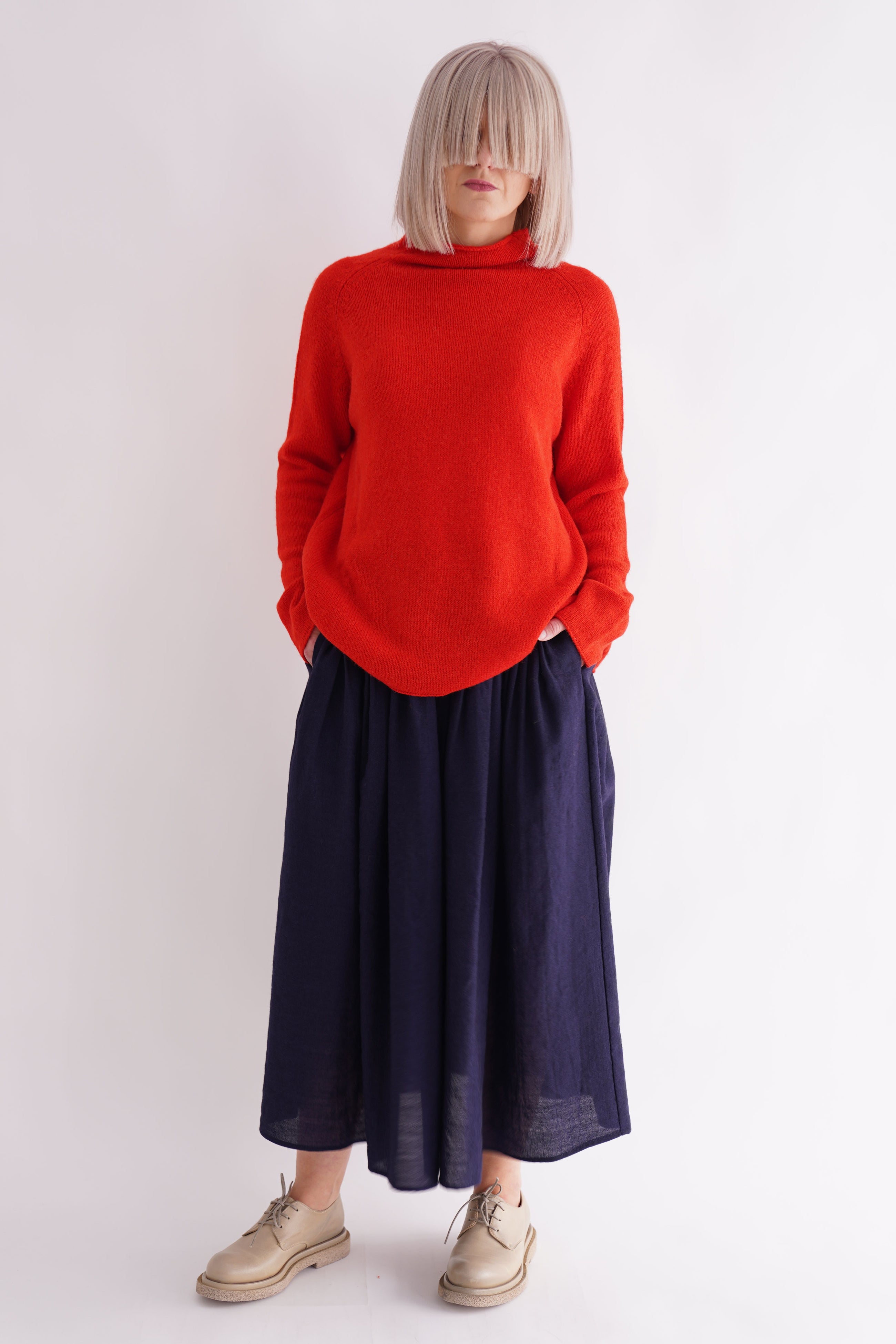 cashmere alpaca knit poppy p1891/ts829