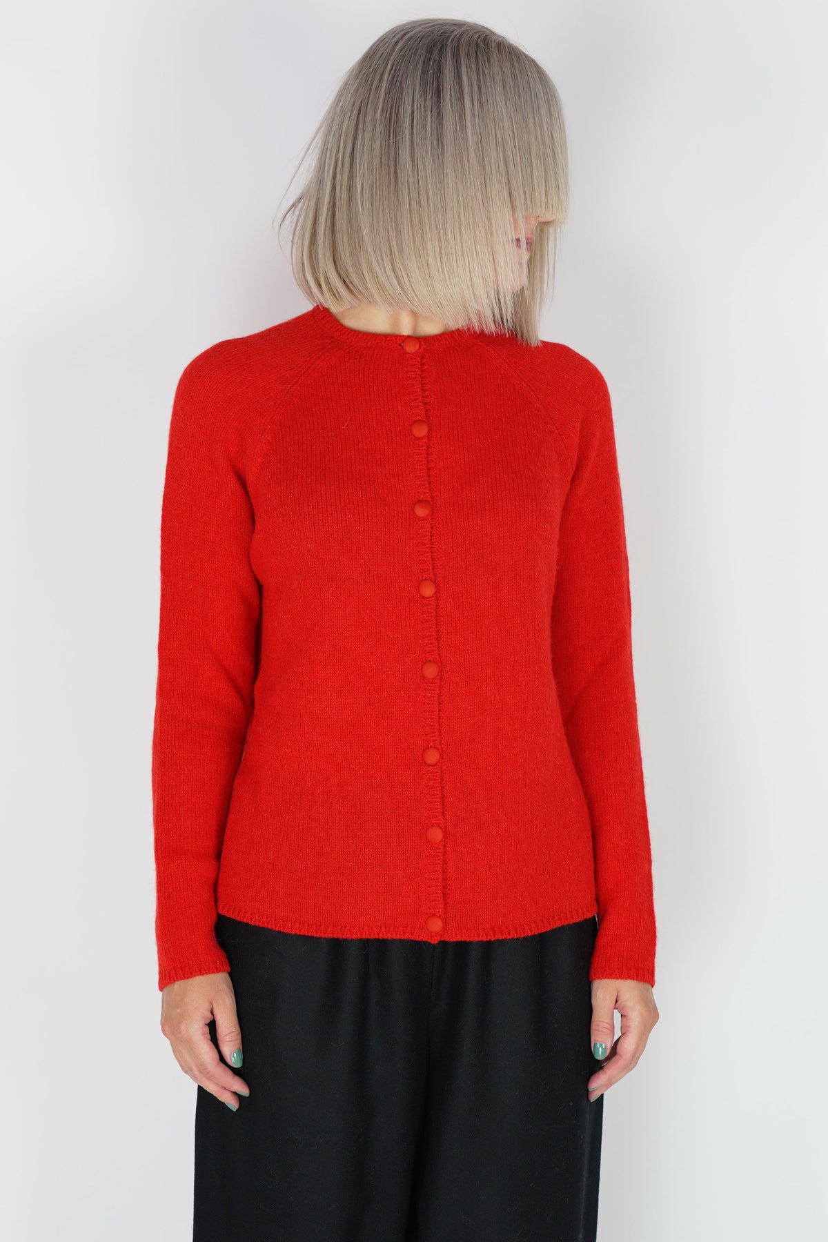 cashmere alpaca cardigan poppy p1893/ts829