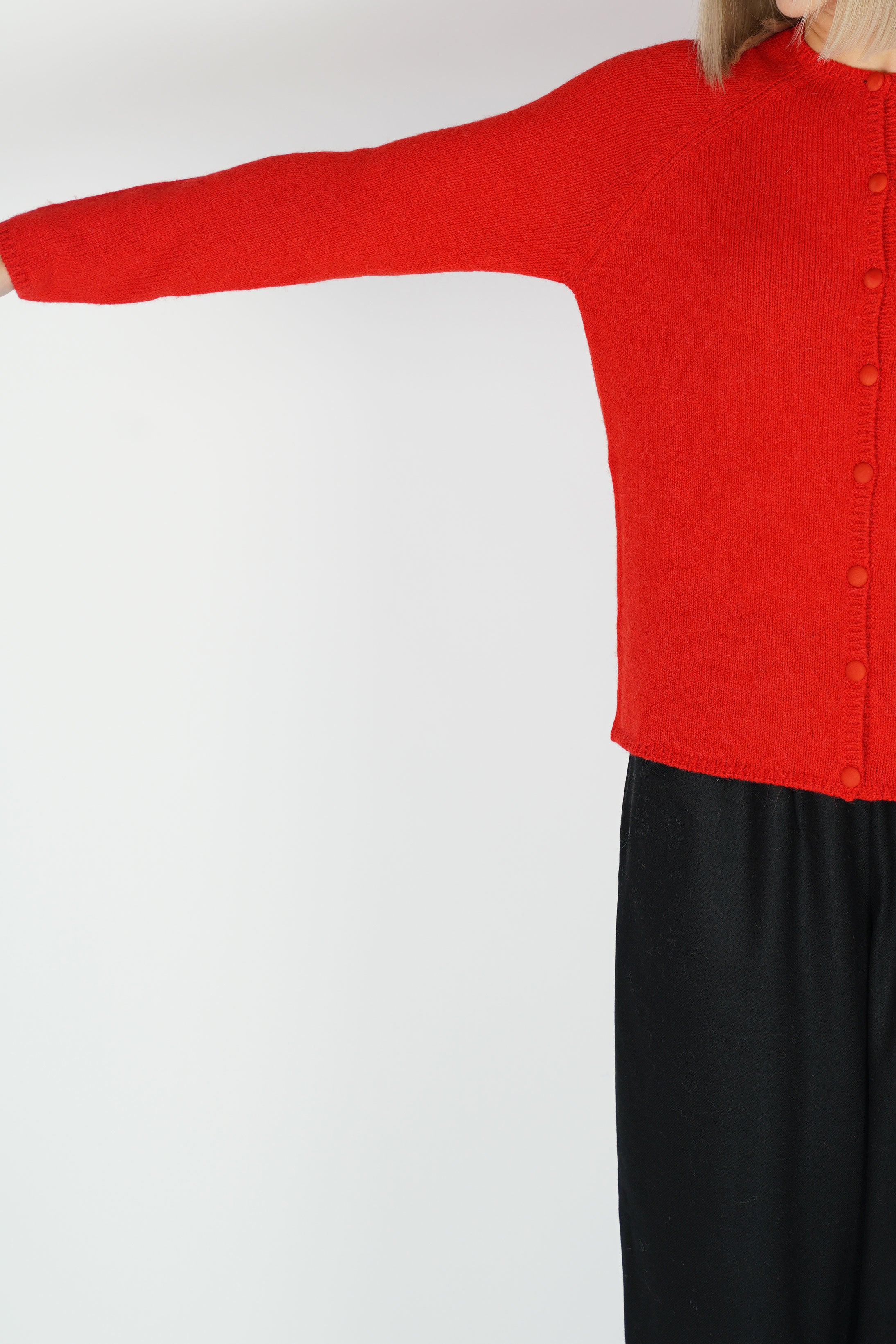 cashmere alpaca cardigan poppy p1893/ts829