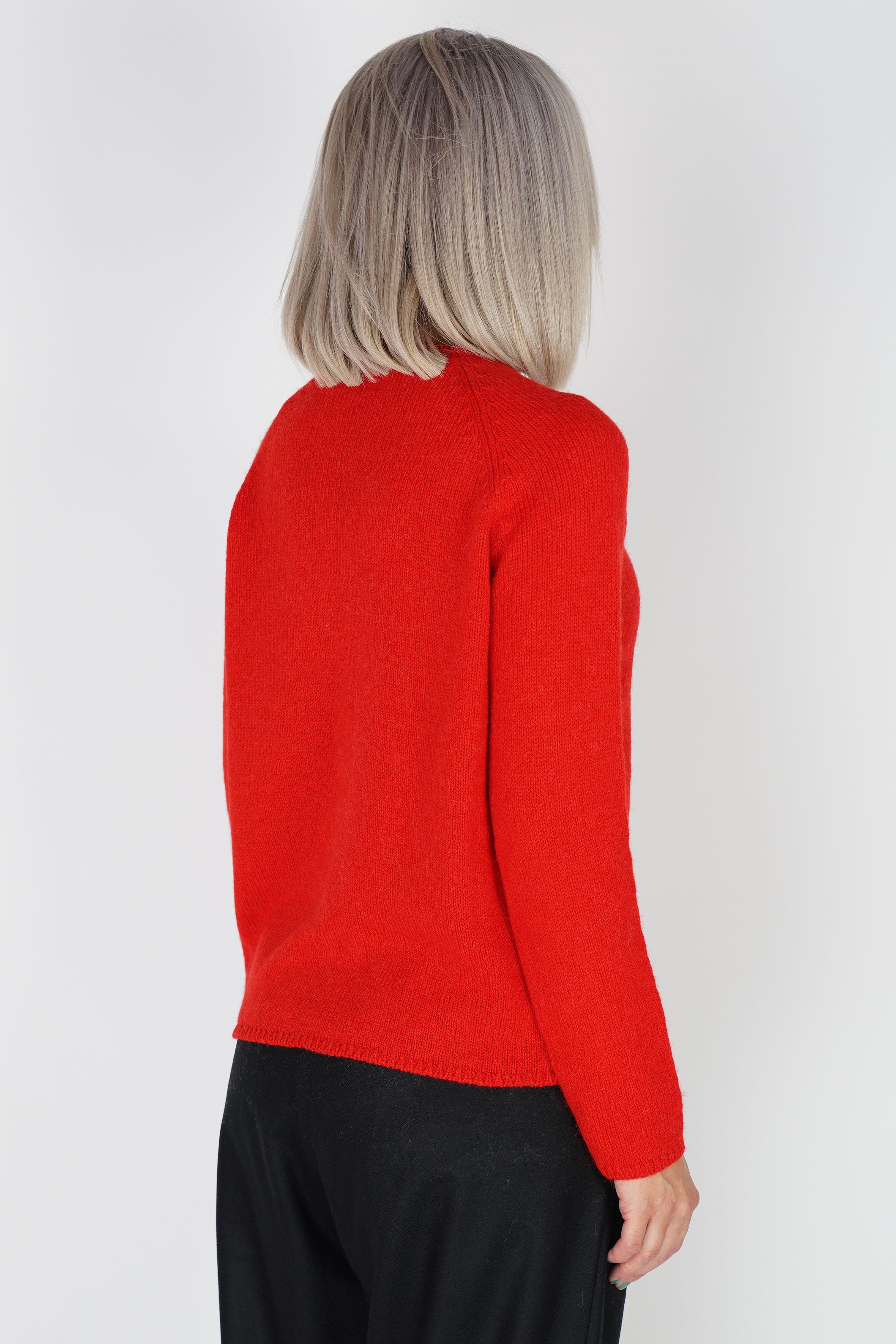 cashmere alpaca cardigan poppy p1893/ts829