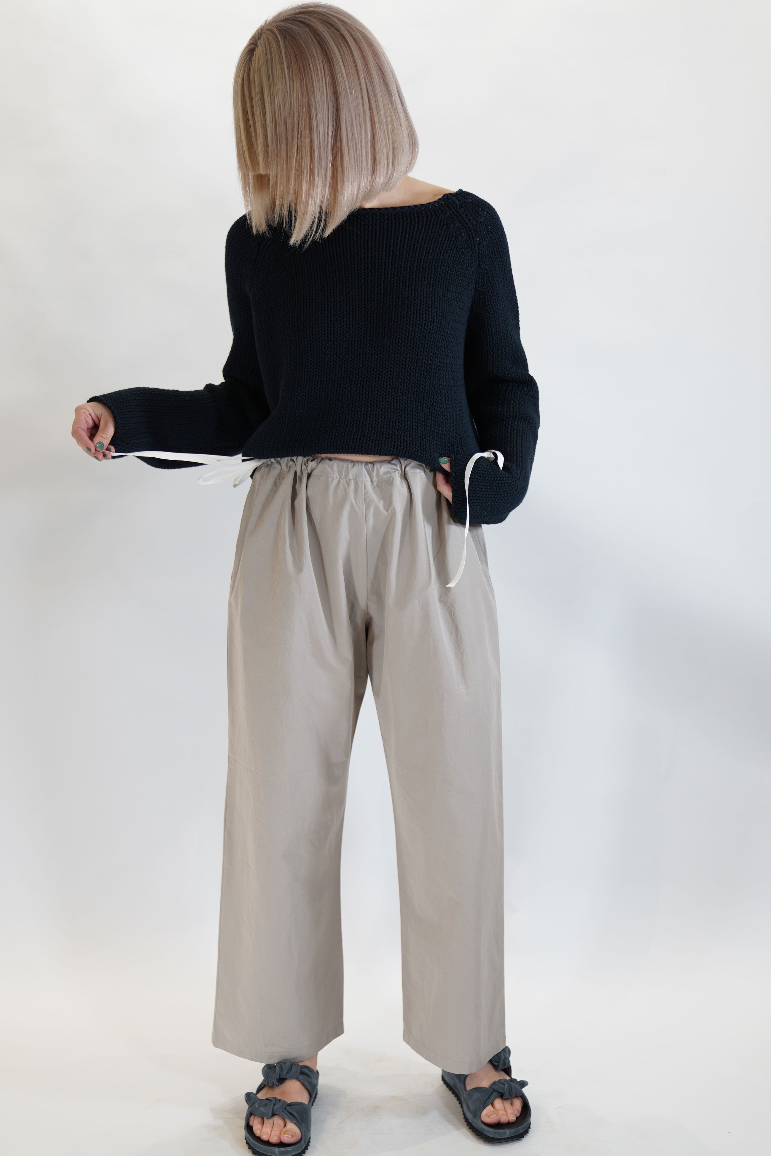 wide trousers ecru p1923/ts856