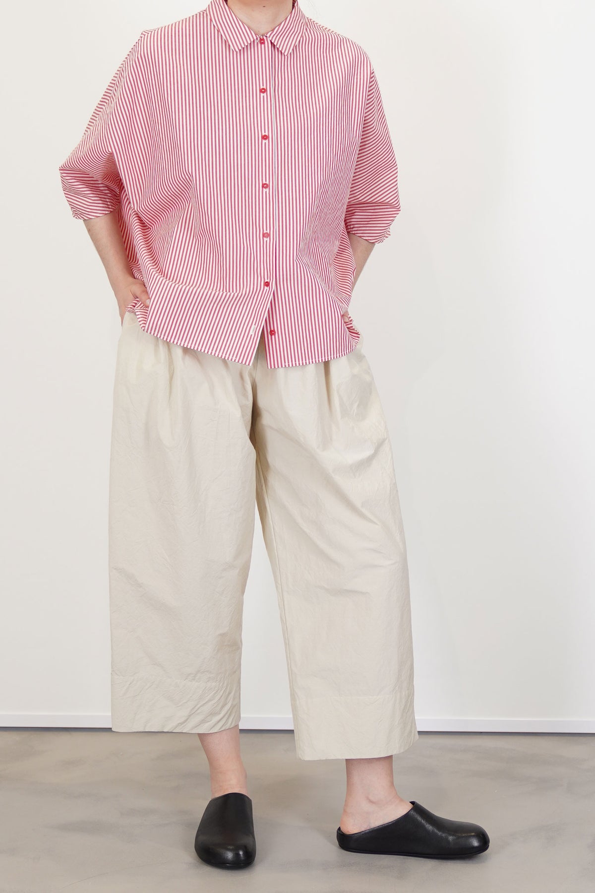cropped trousers cappuccino p1733/ts940