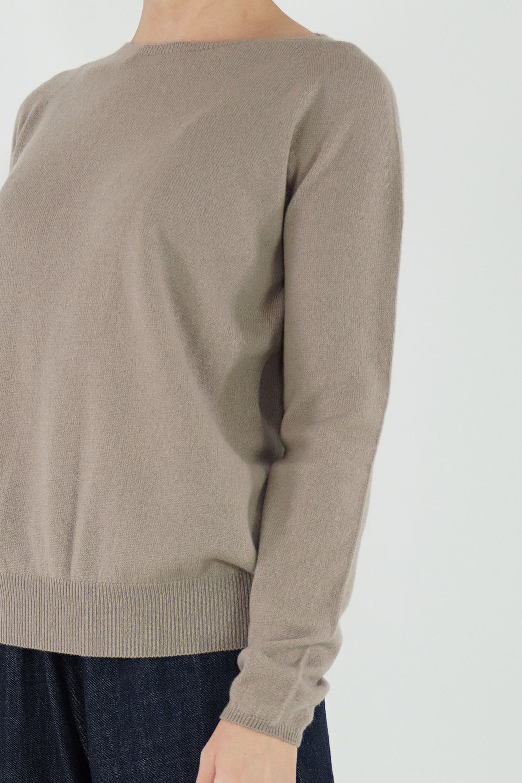 thin cashmere sweater ecru p1632/ts759