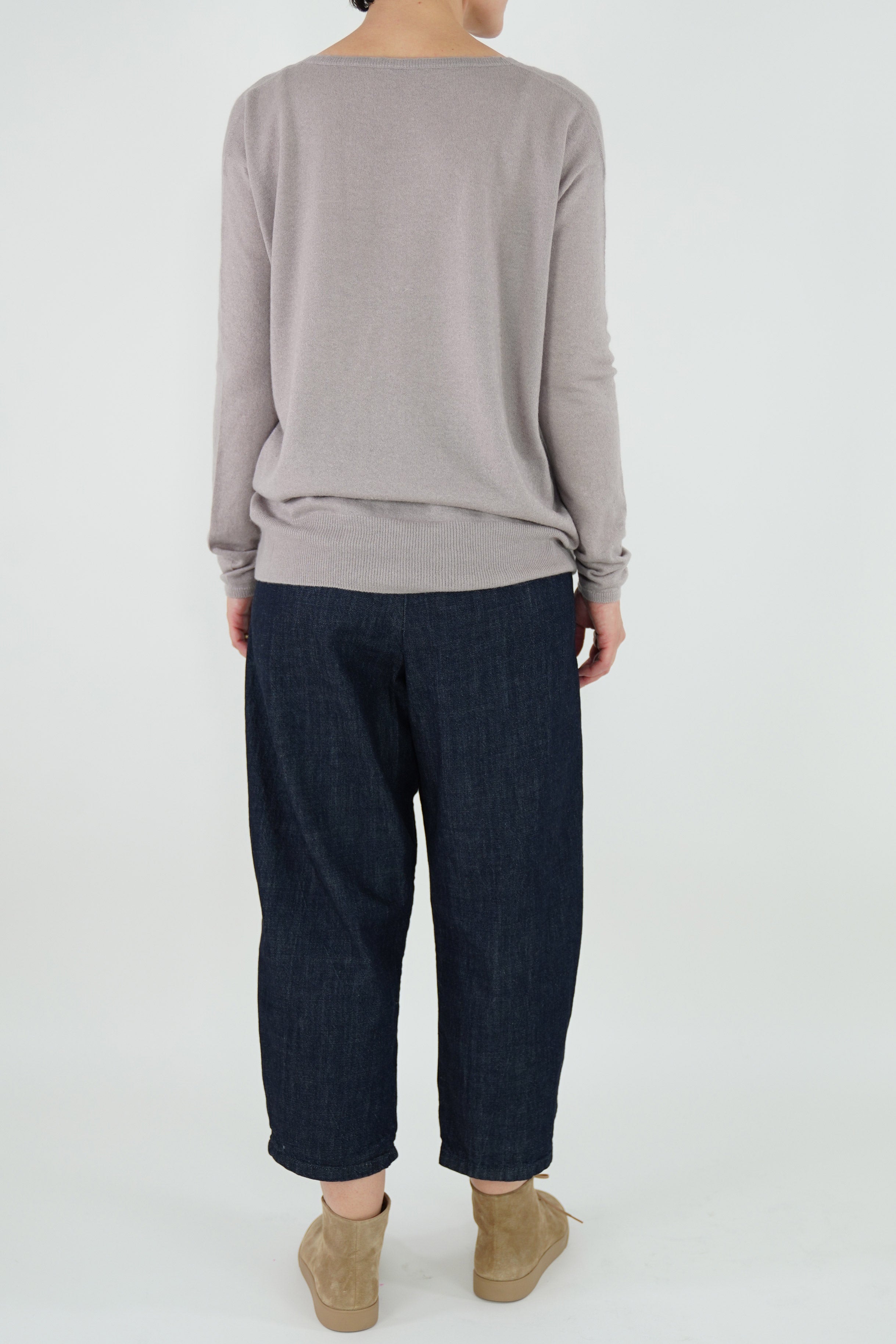 cashmere and silk sweater rosa p1633/ts719