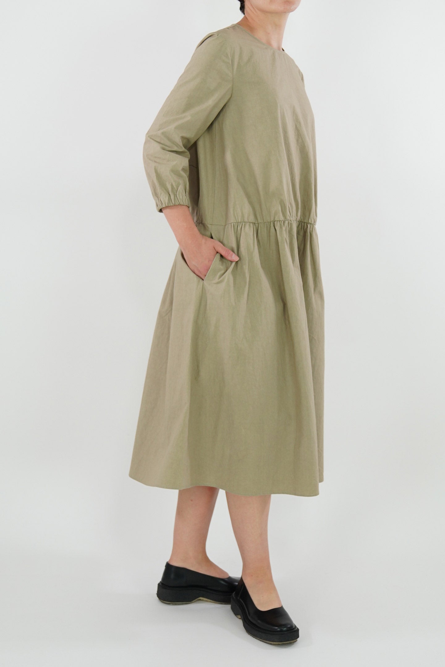 cotton dress ecru p1778/ts711