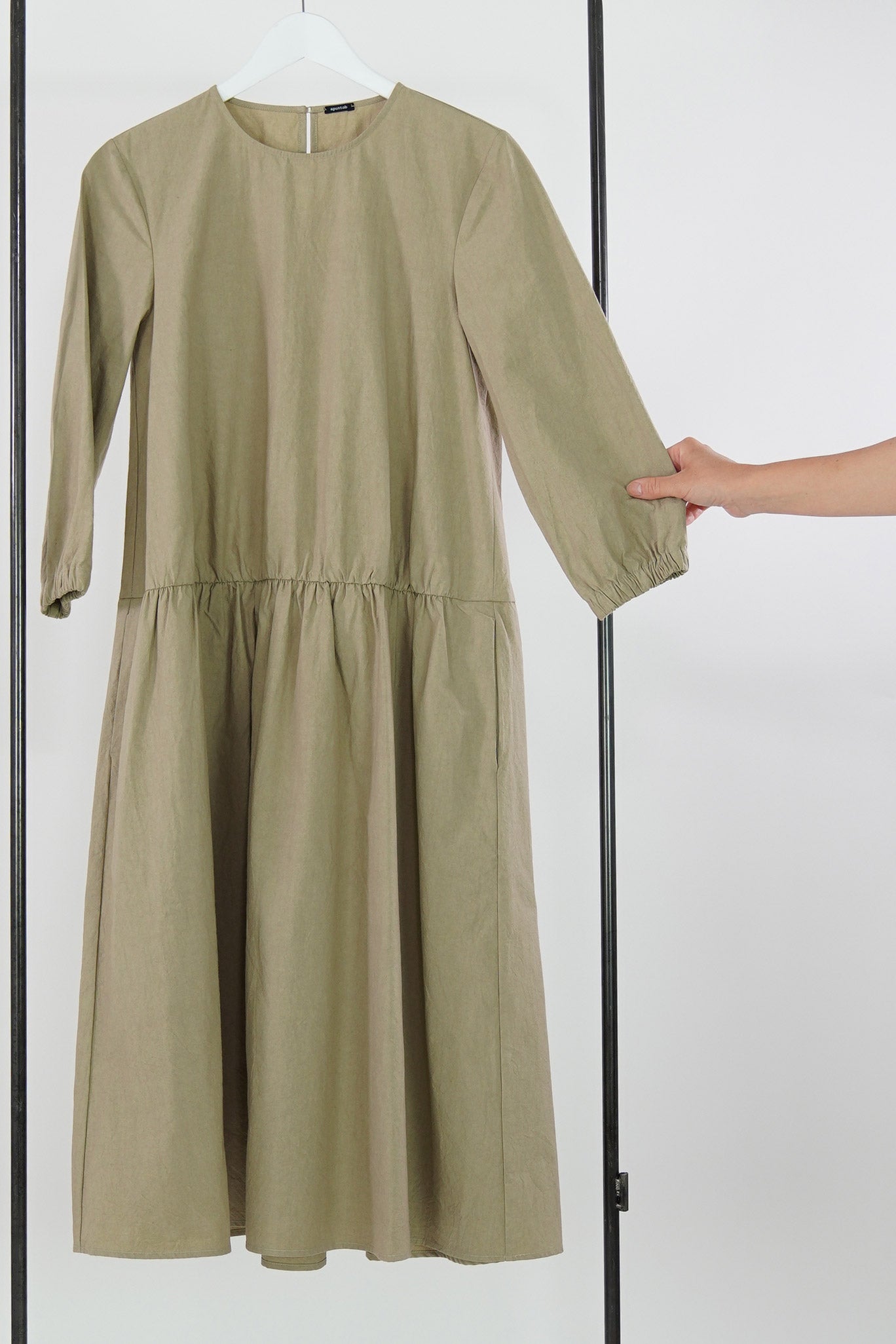 cotton dress ecru p1778/ts711