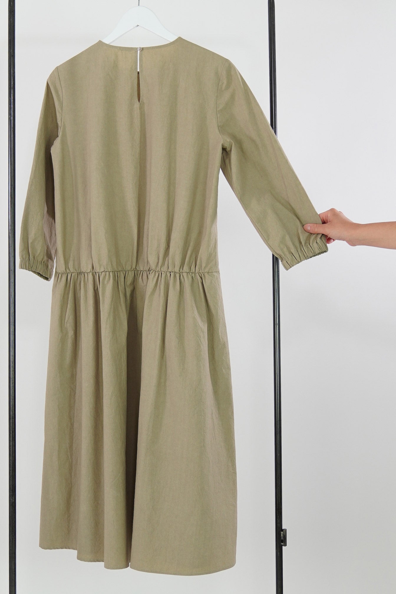 cotton dress ecru p1778/ts711