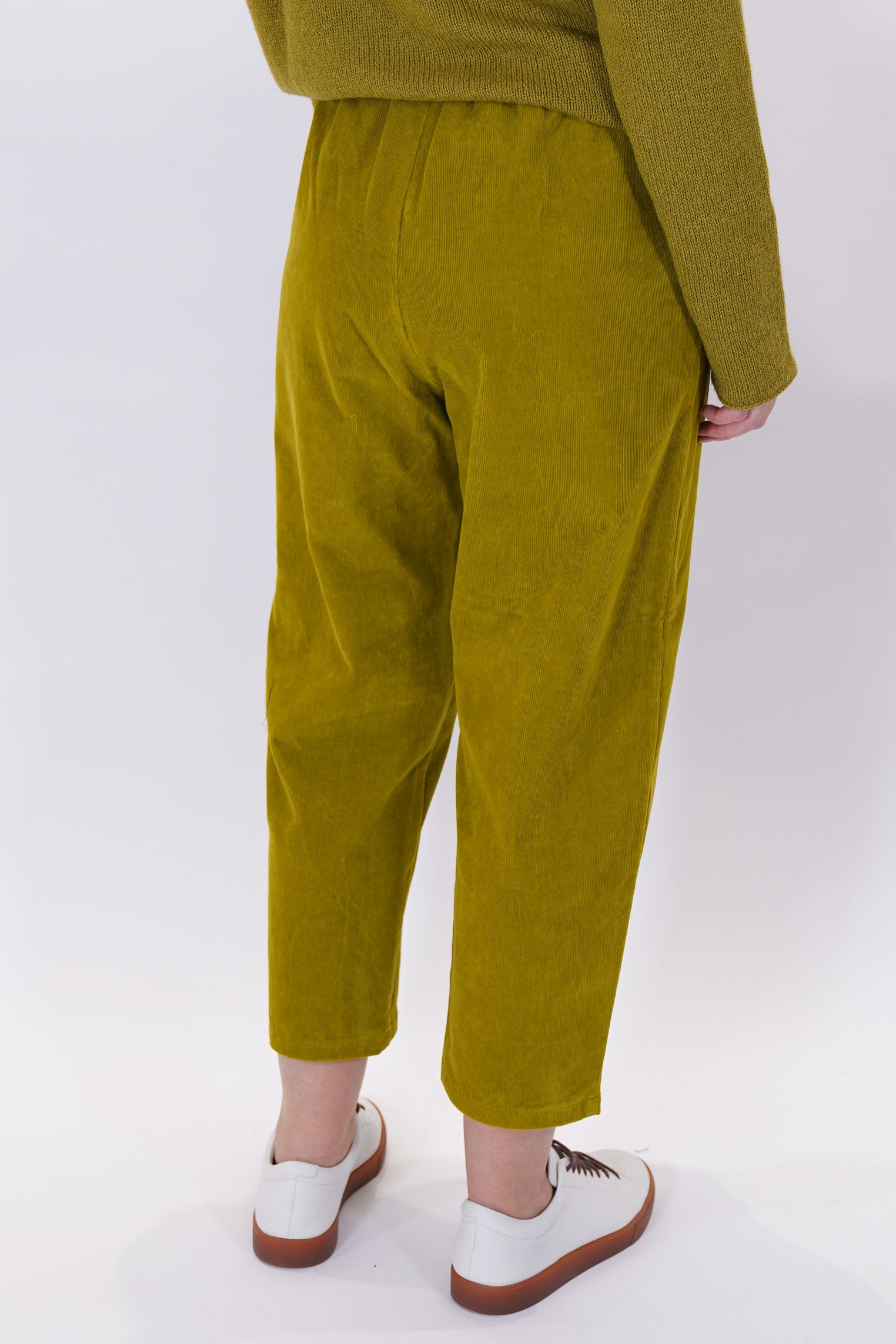 corduroy trousers grass green P645/TS841