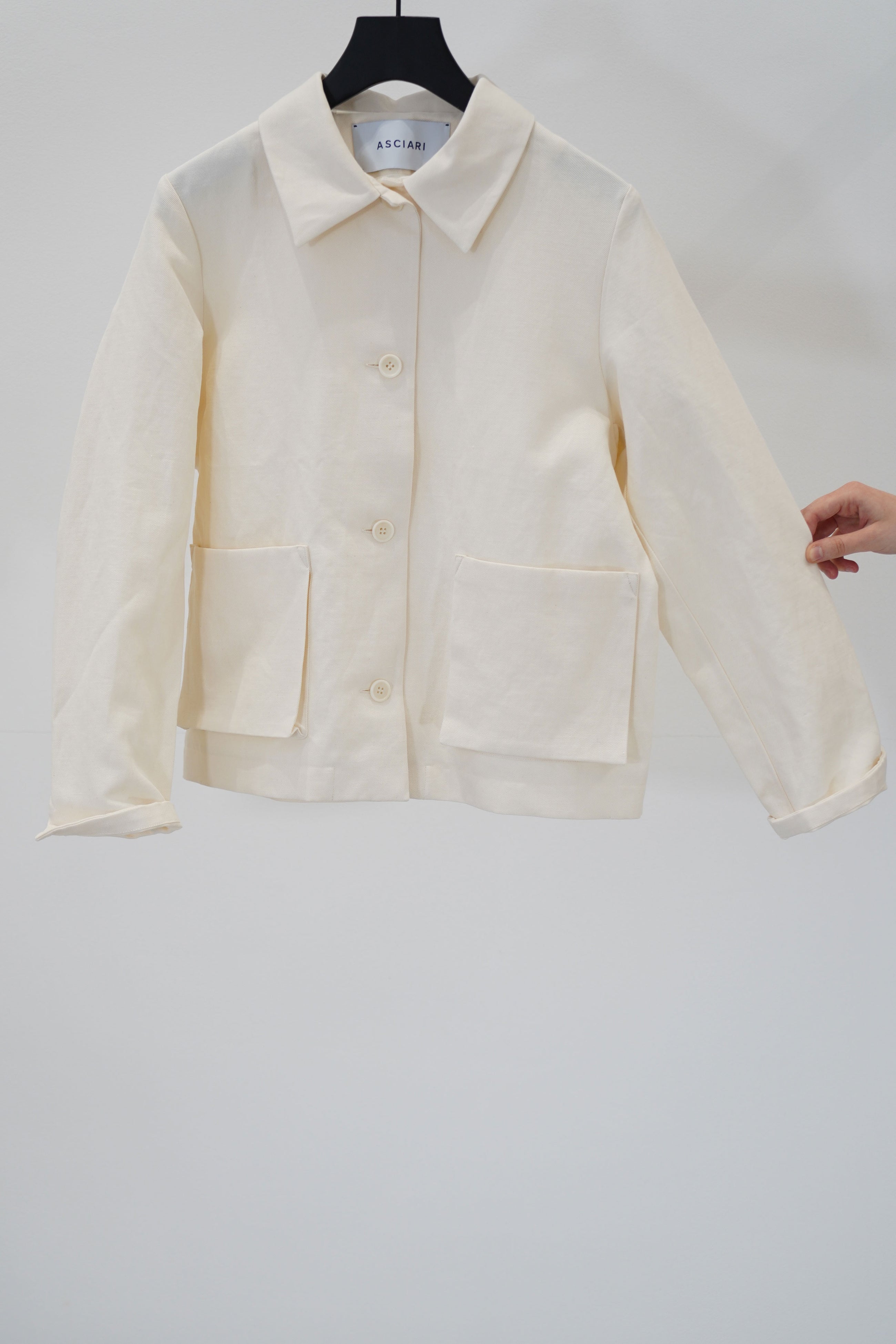 cotton linen jacket lotto ivory