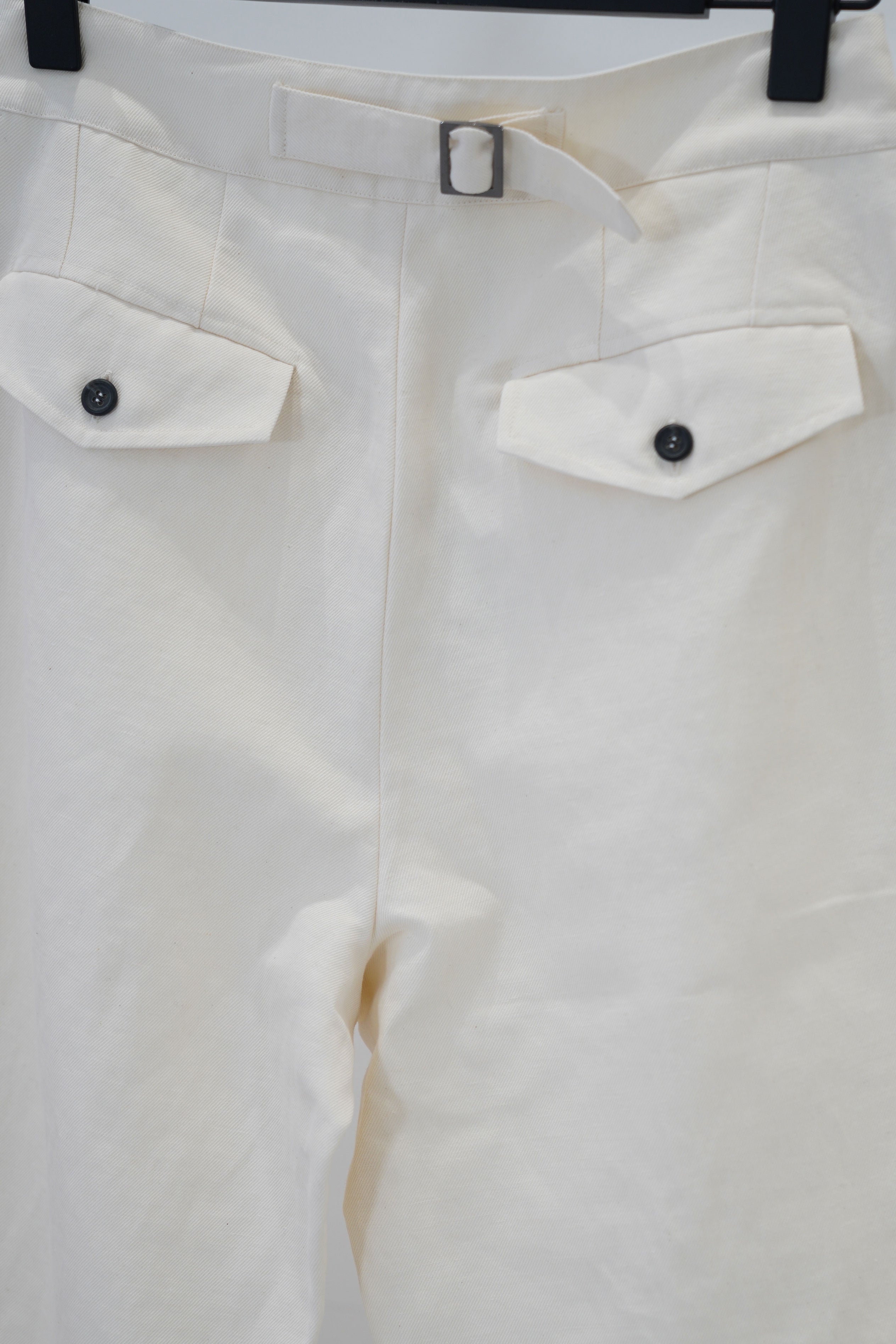 cotton linen pants lucy ivory