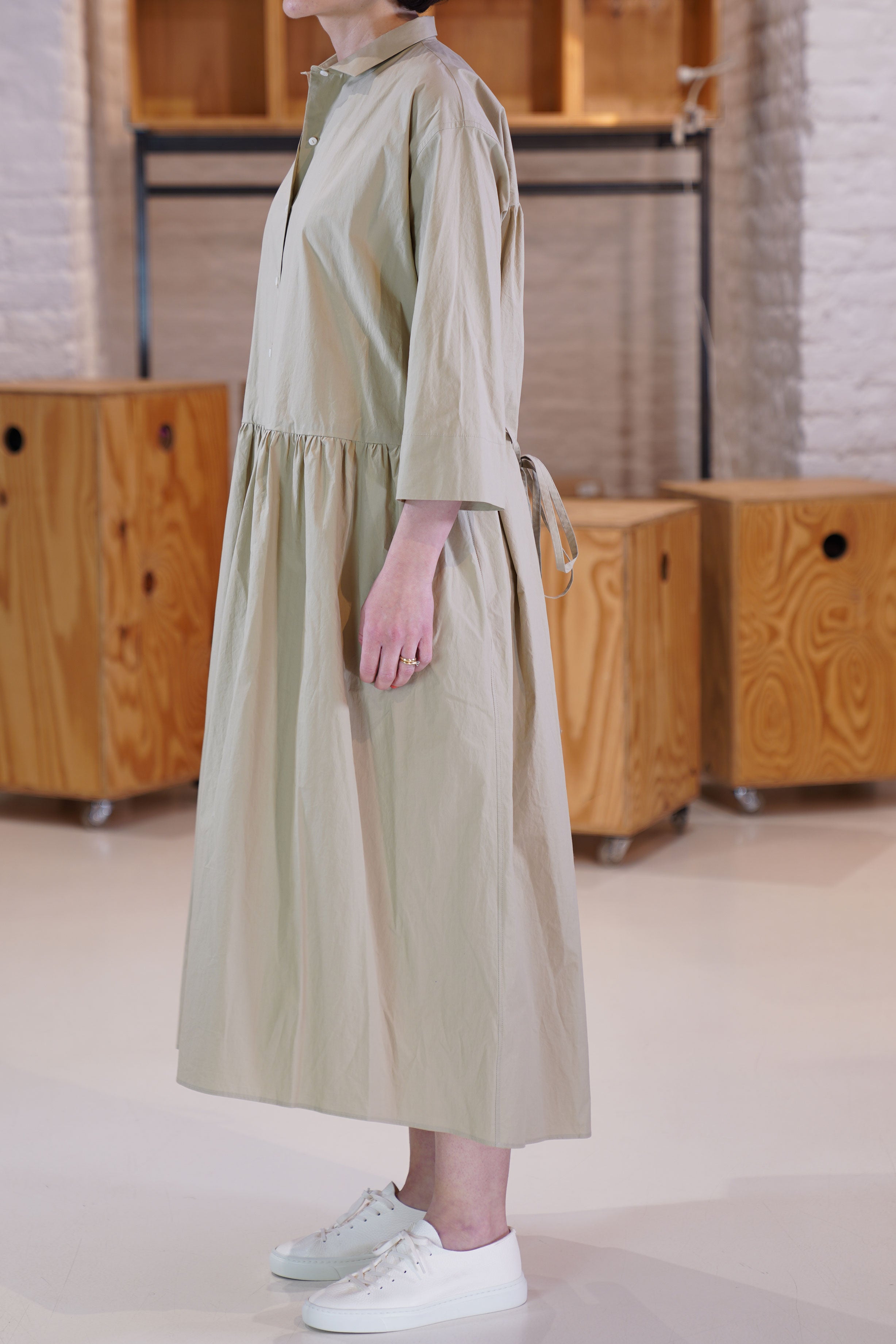 cotton dress ginger cappuccino