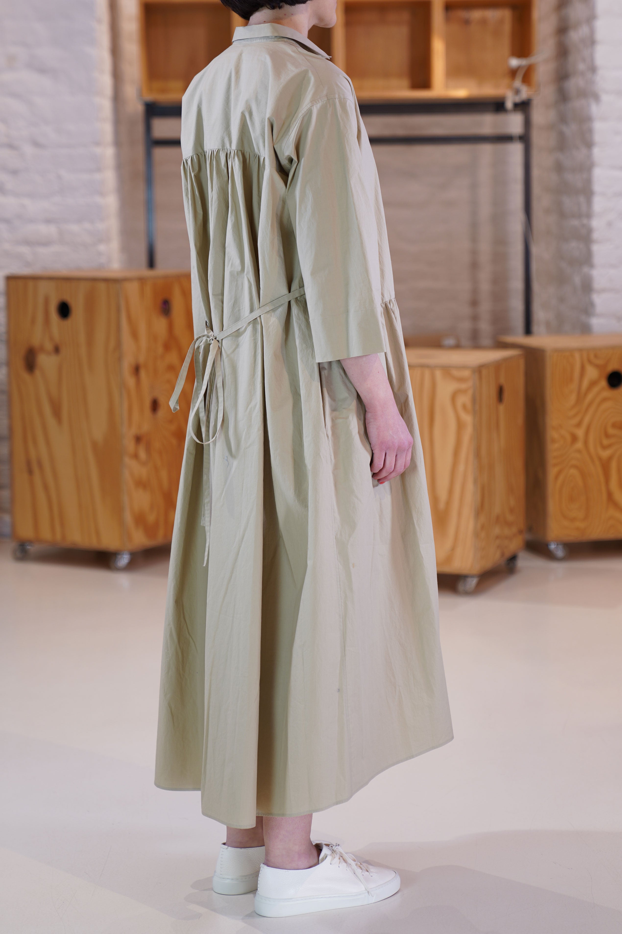 cotton dress ginger cappuccino