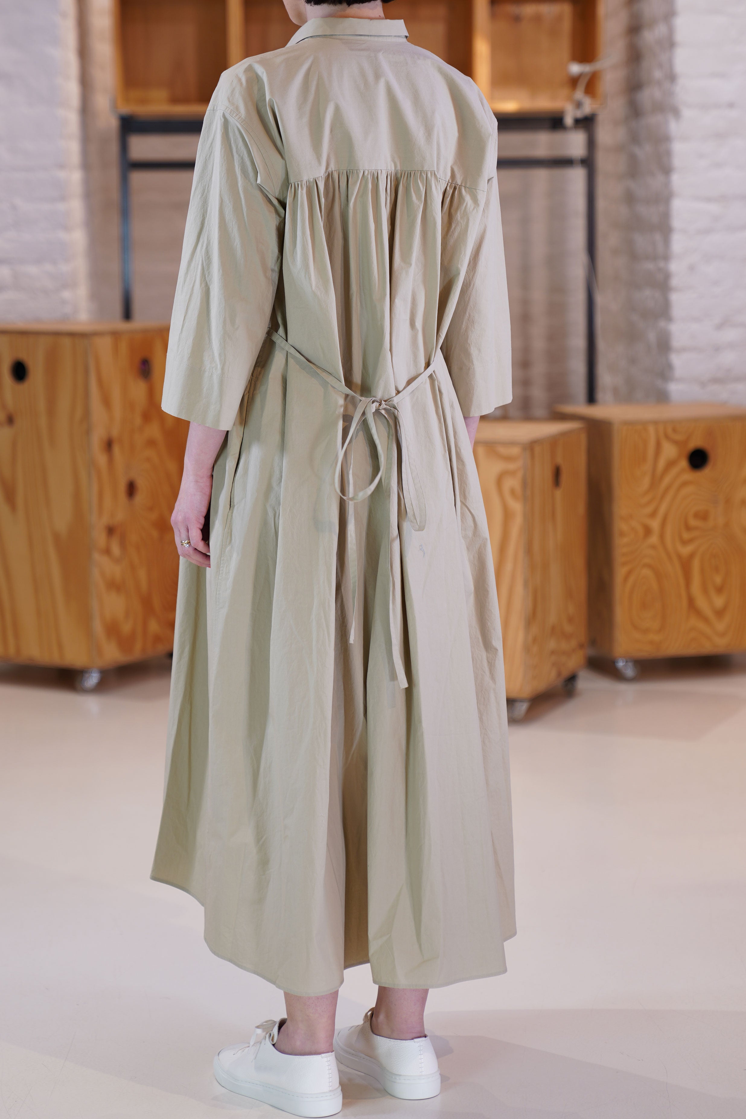 cotton dress ginger cappuccino