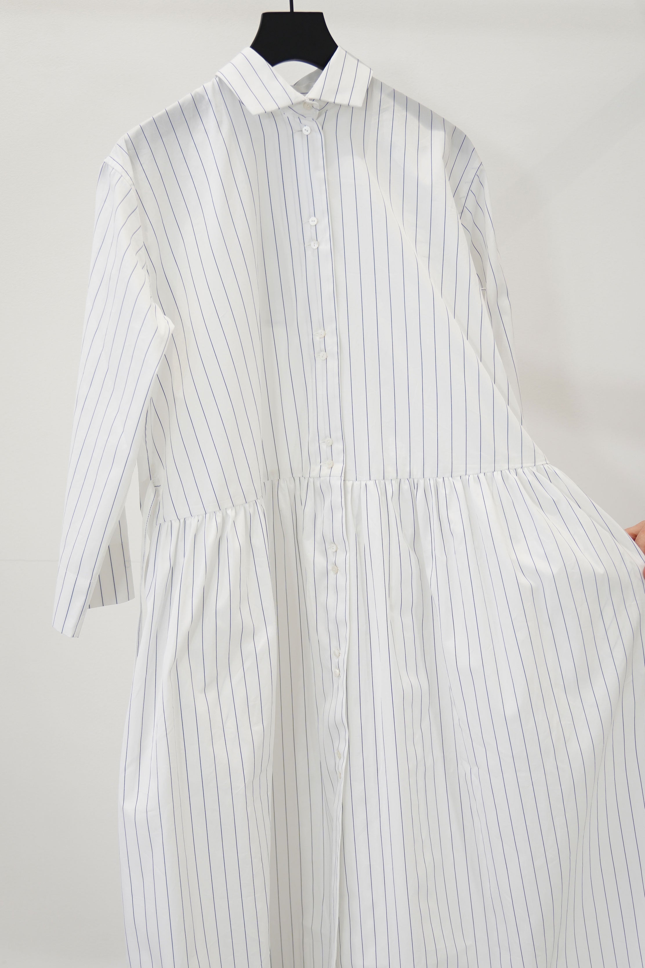 dress ginger lapis stripes