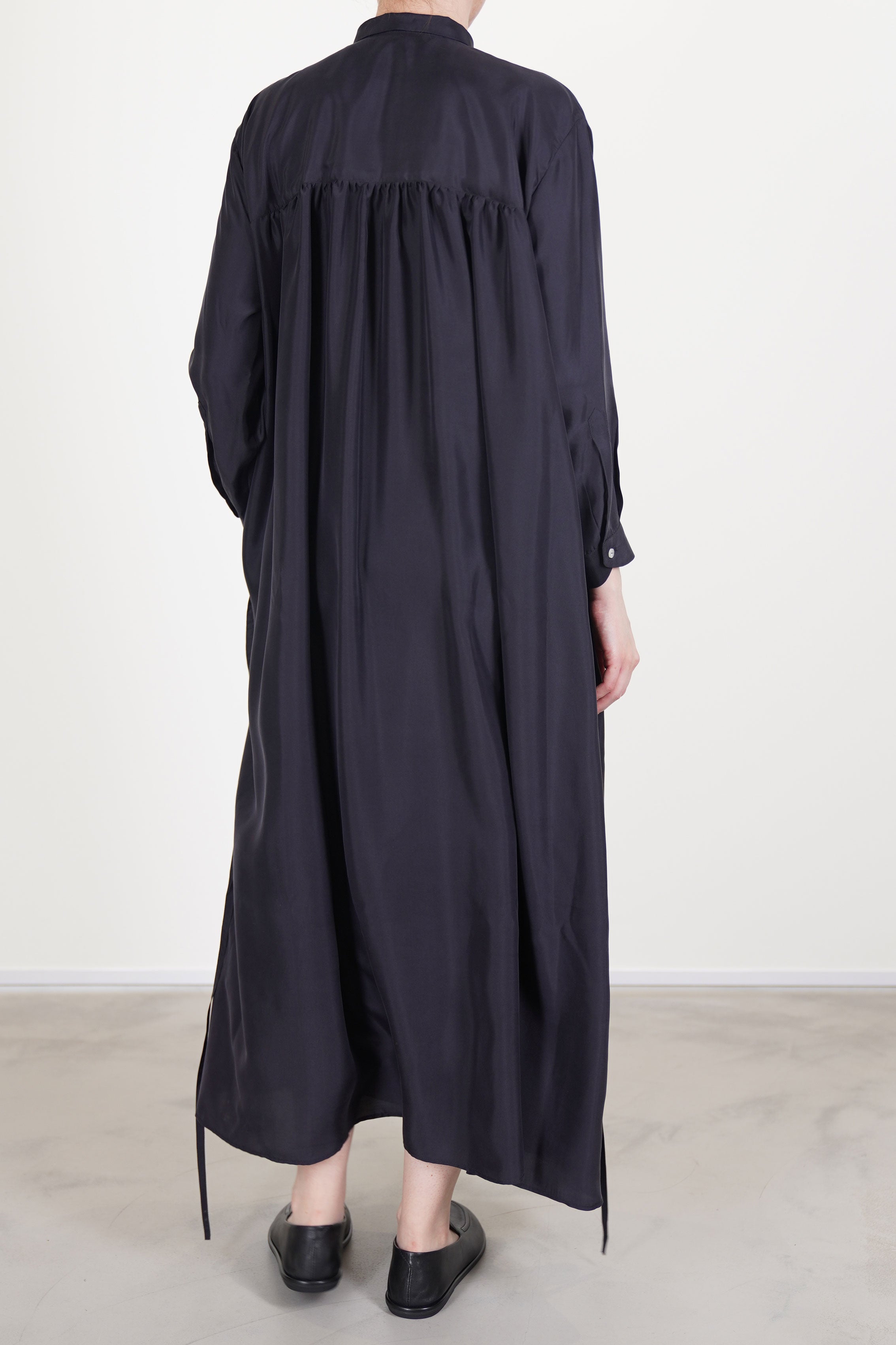 dress luce silk black