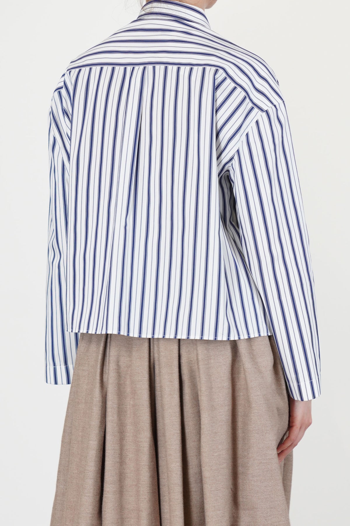 julia shirt cotton blue stripe