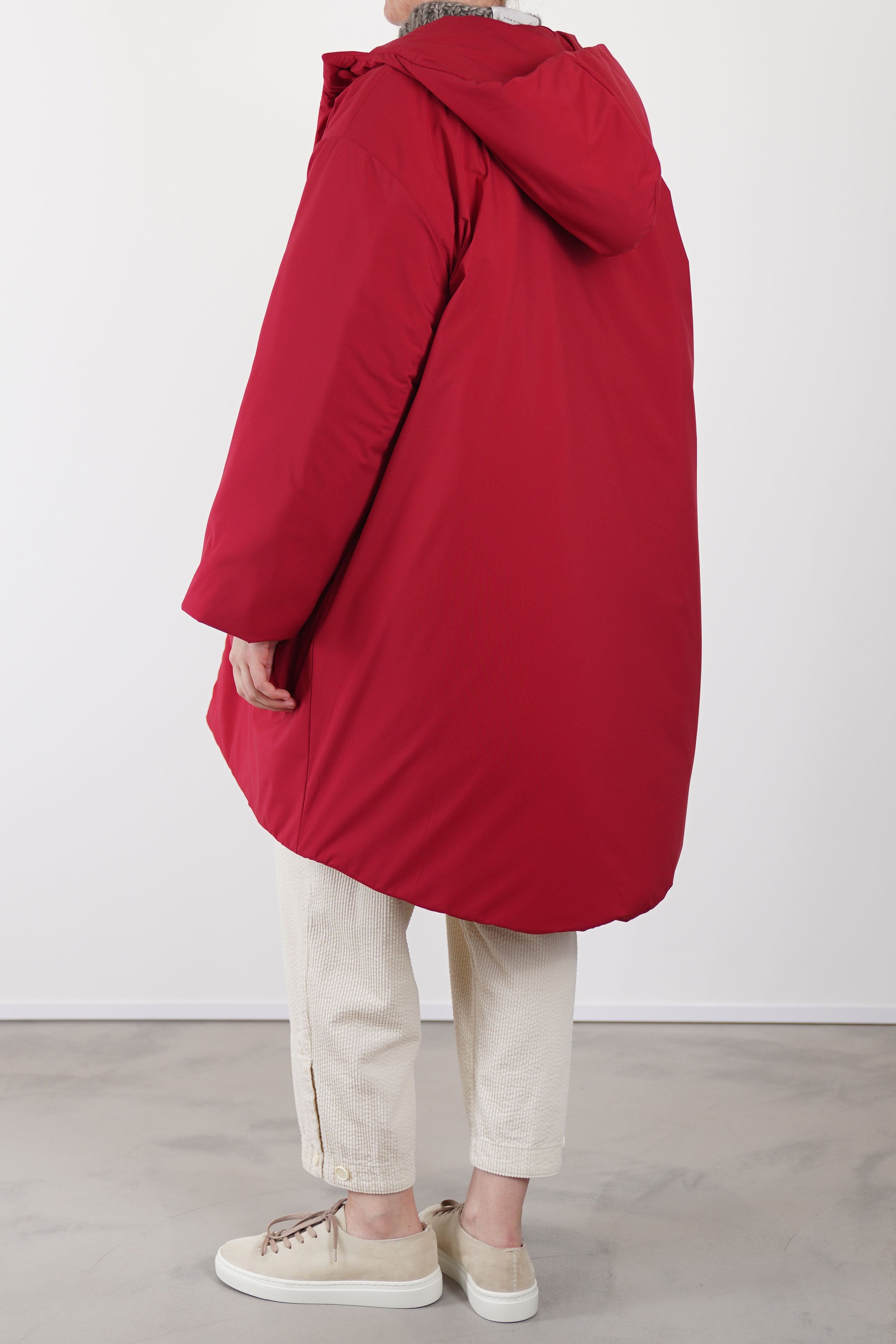 padded coat anne red