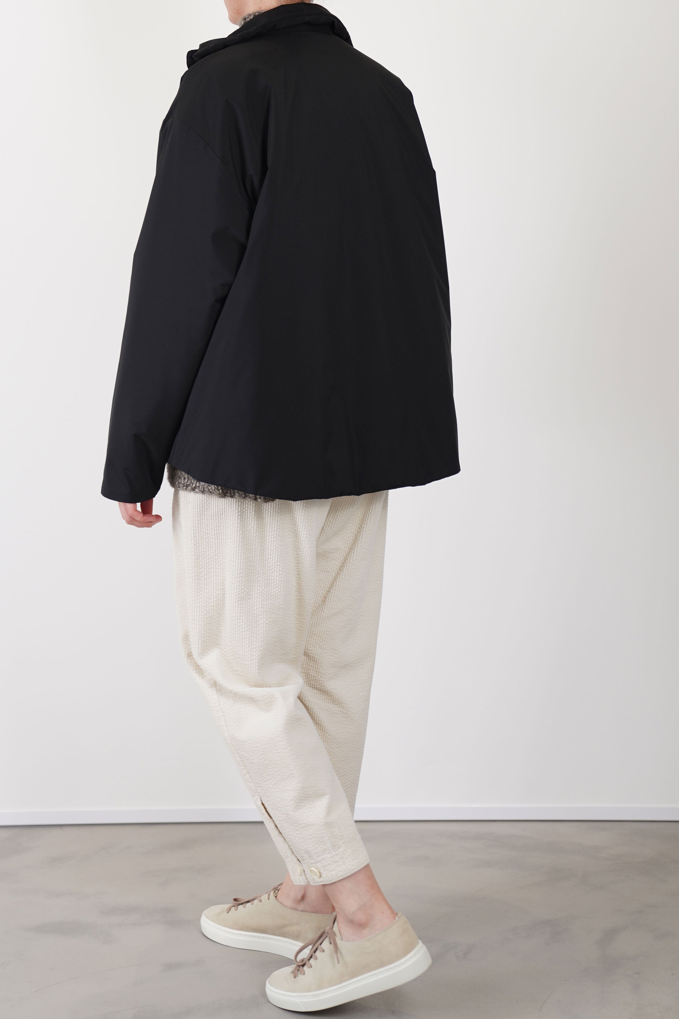 padded shirt jacket brooke black