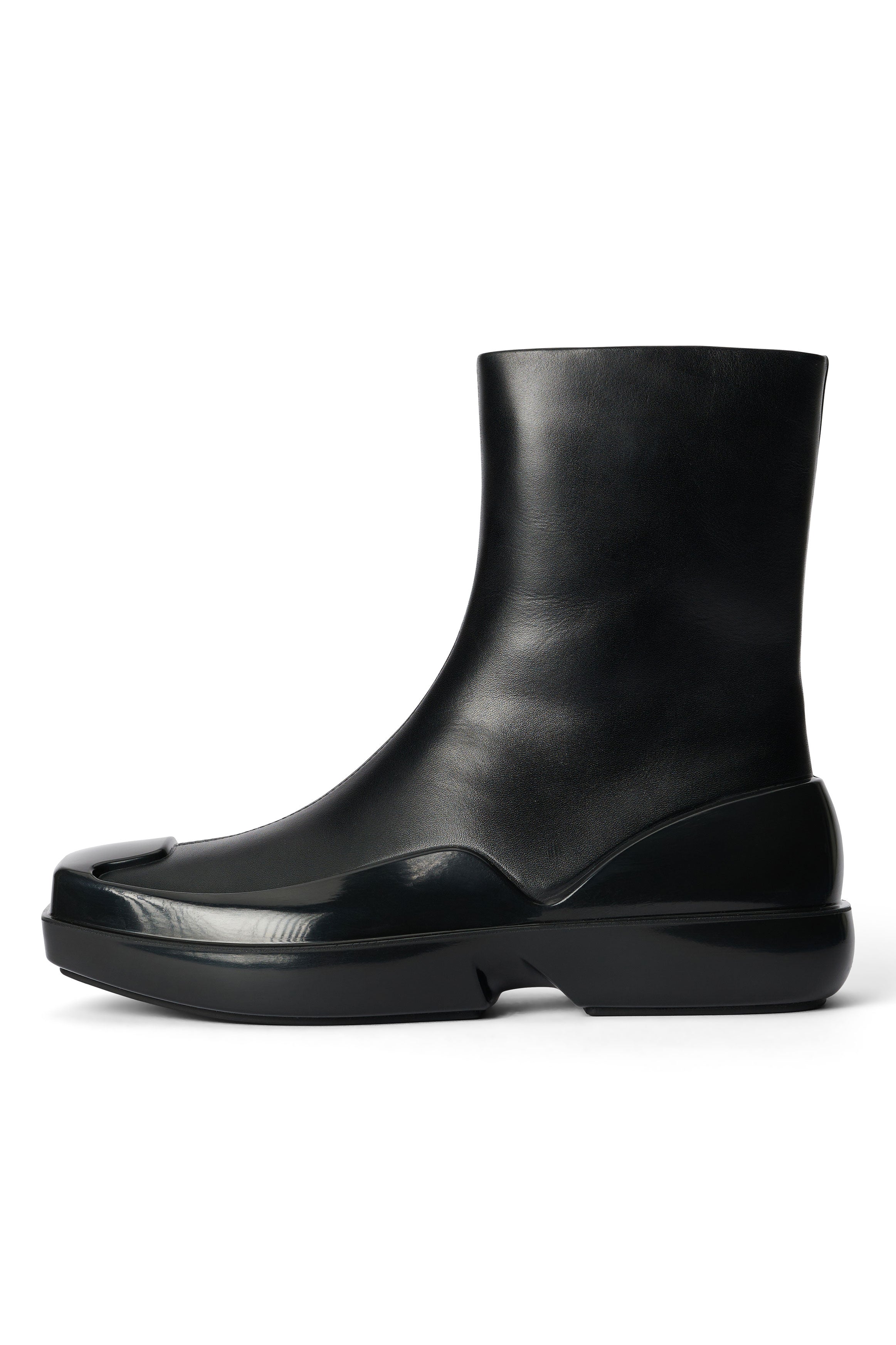 hybrid boot leather black