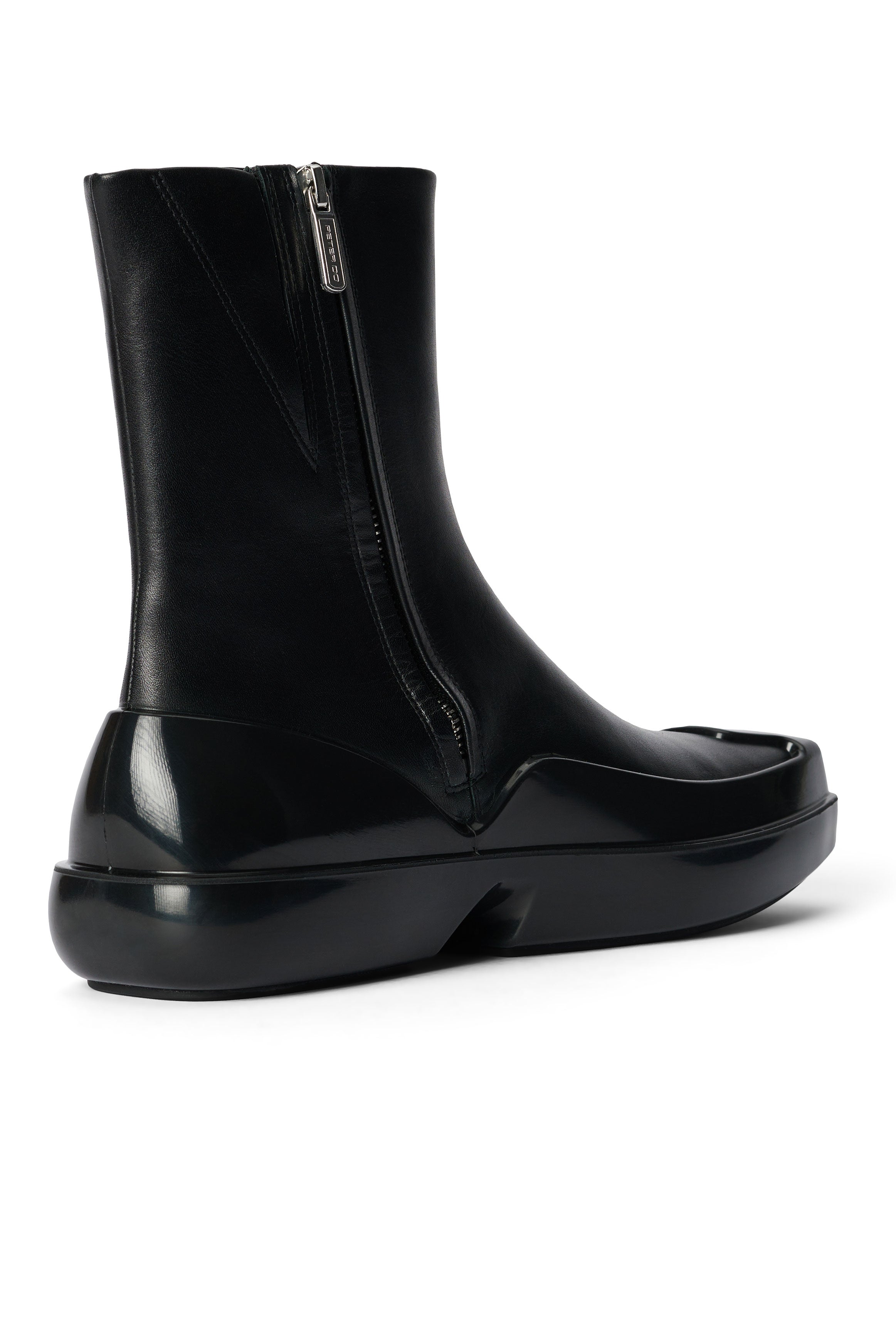 hybrid boot leather black
