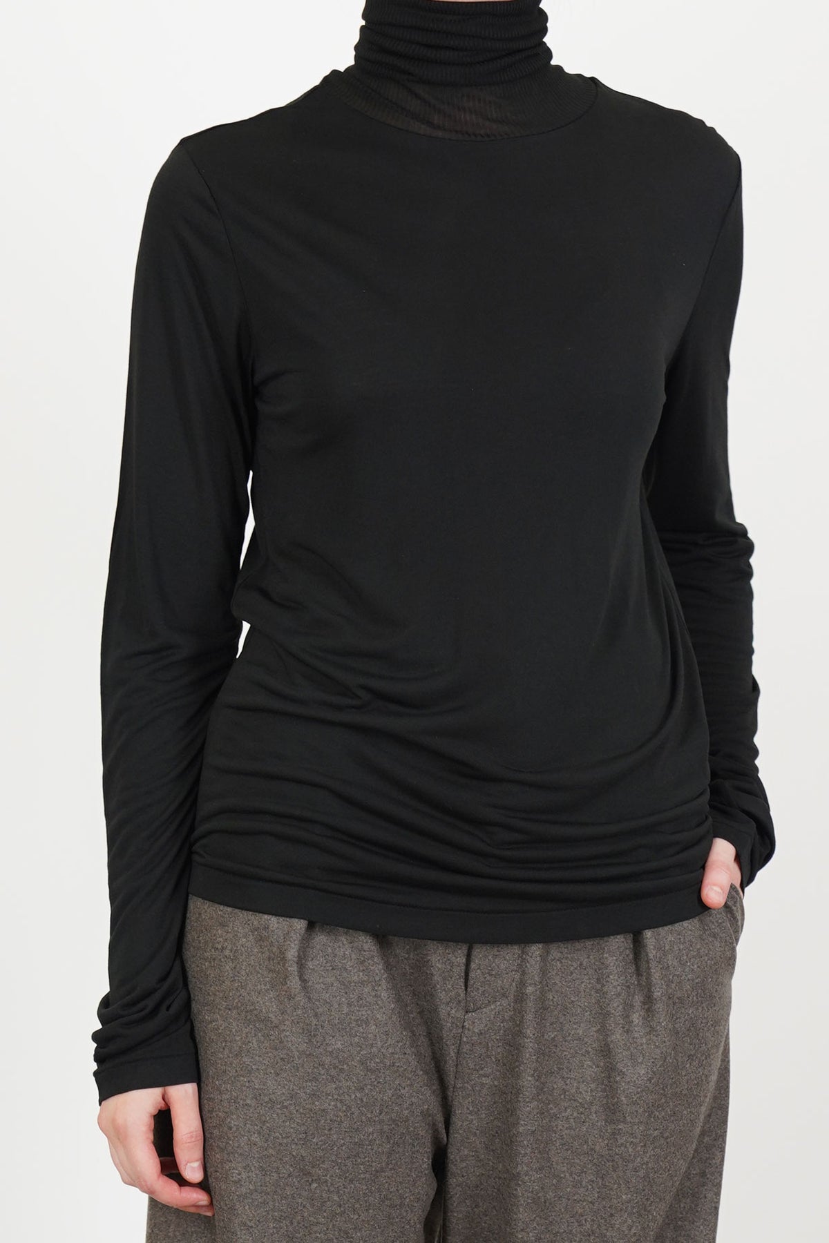 turtleneck shirt black
