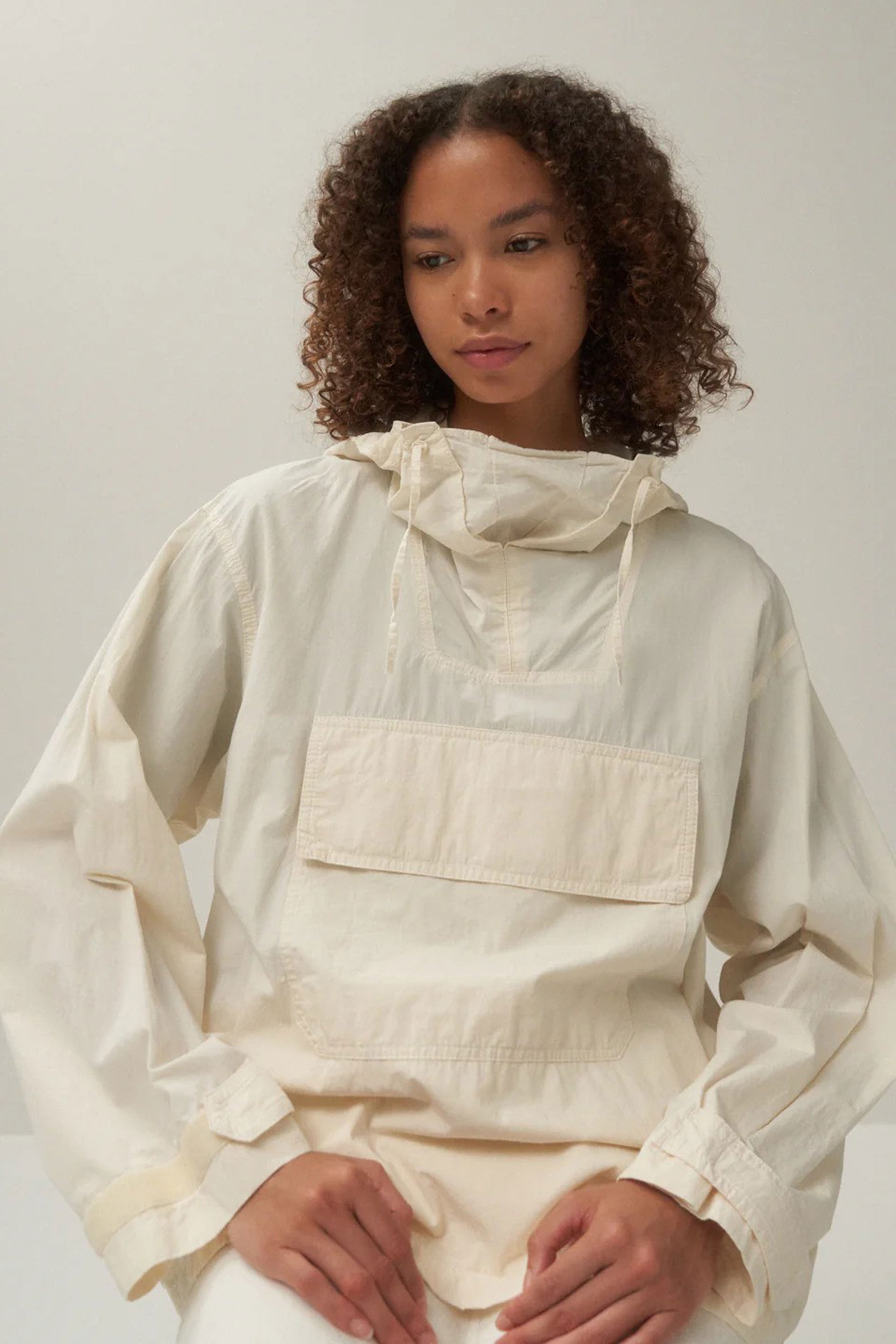weather anorak organic cotton raw