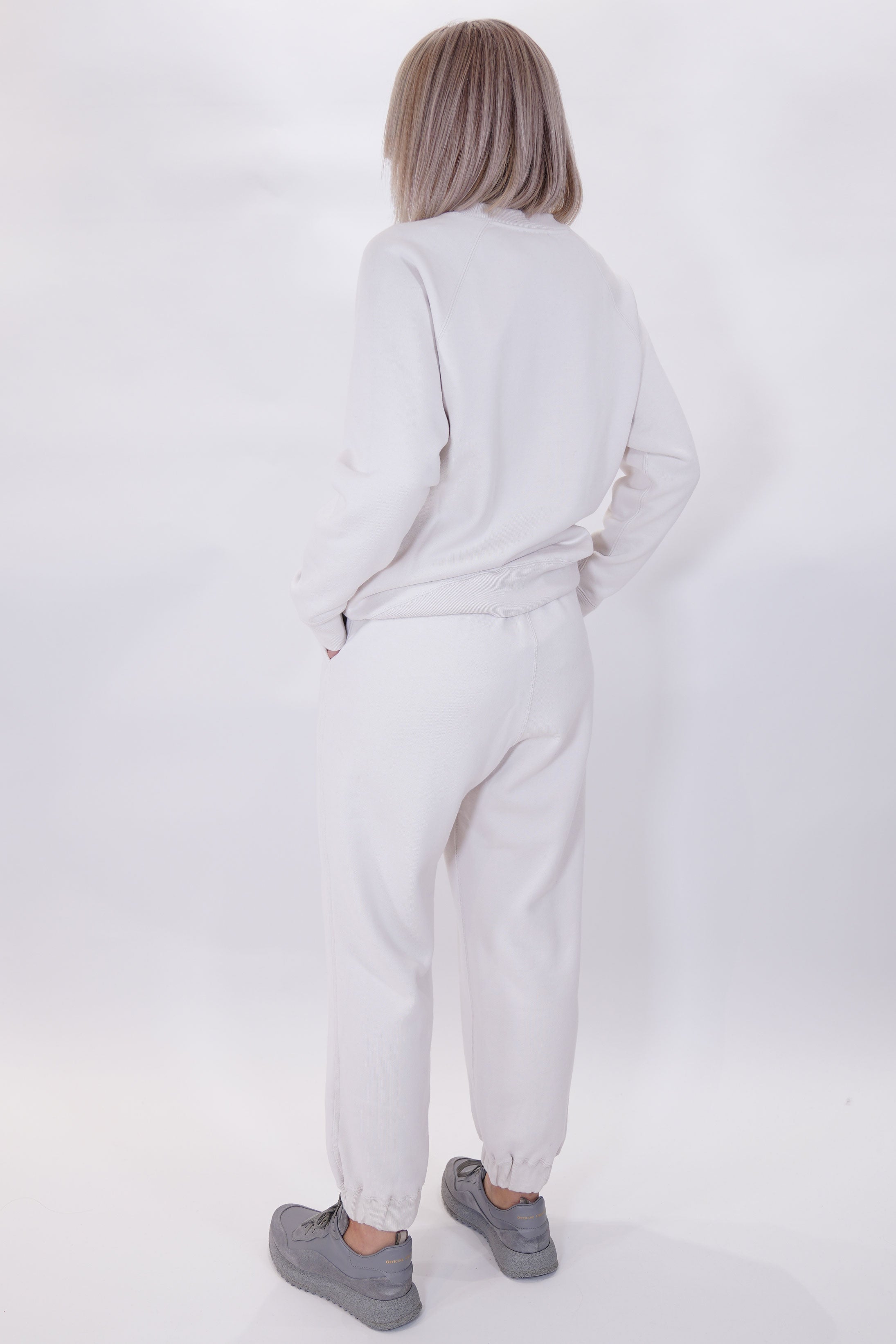 zero cotton sweatpants warm white