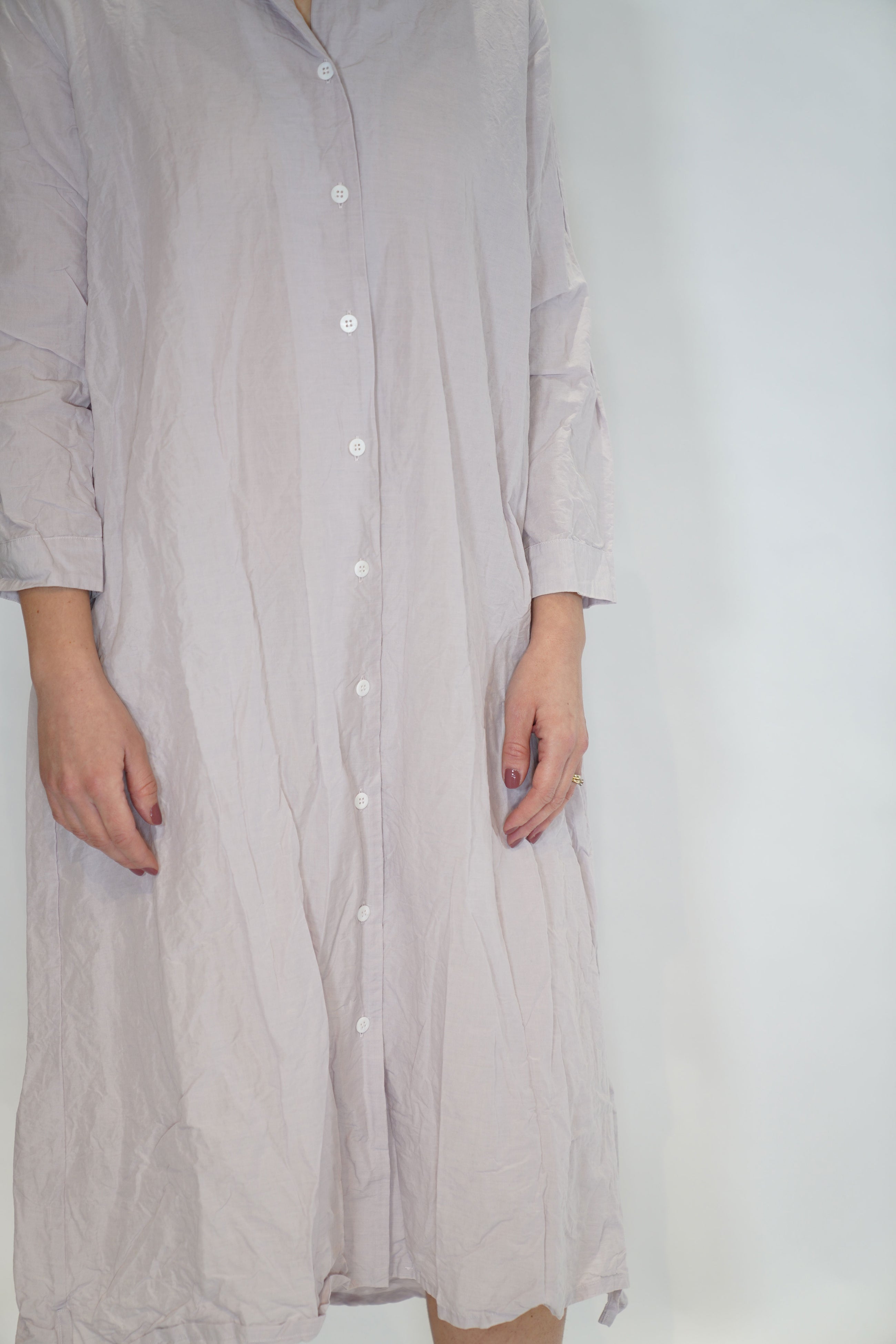 dawn dress cotton mauve cotton linen